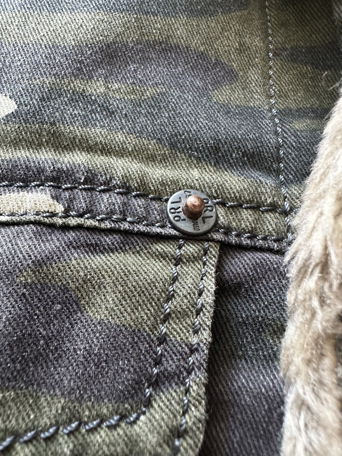 Polo Ralph Lauren PRL-16 Ralph Lauren Denim + Supply Camo Bomber Fur Jacket Size US M / EU 48-50 / 2 - 16 Thumbnail