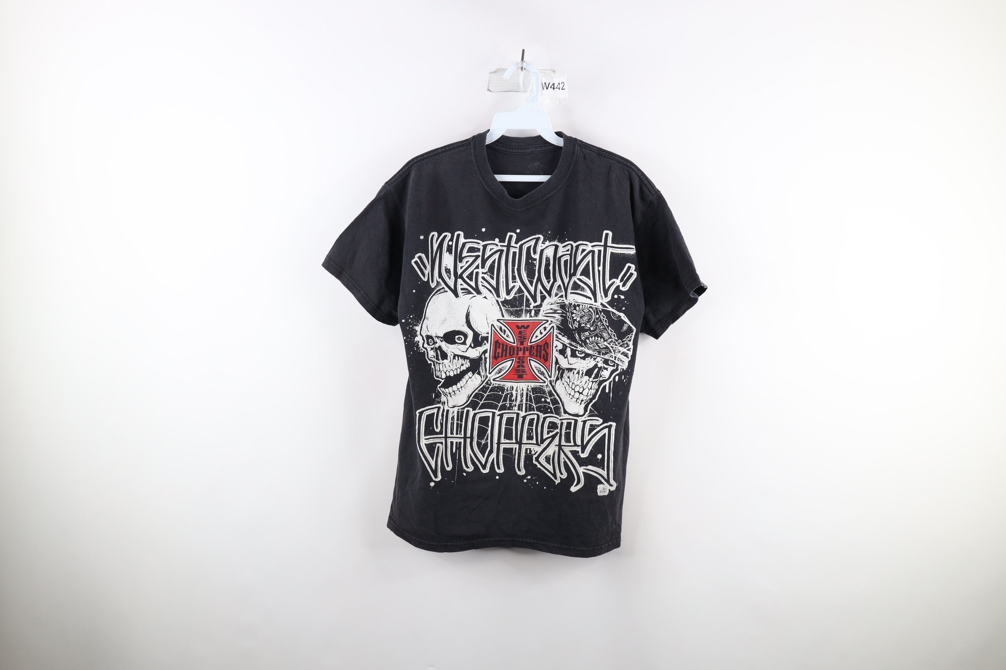 Vintage Vintage Y2K West Coast Choppers Skull Skeleton T-Shirt Size US M / EU 48-50 / 2 - 1 Thumbnail
