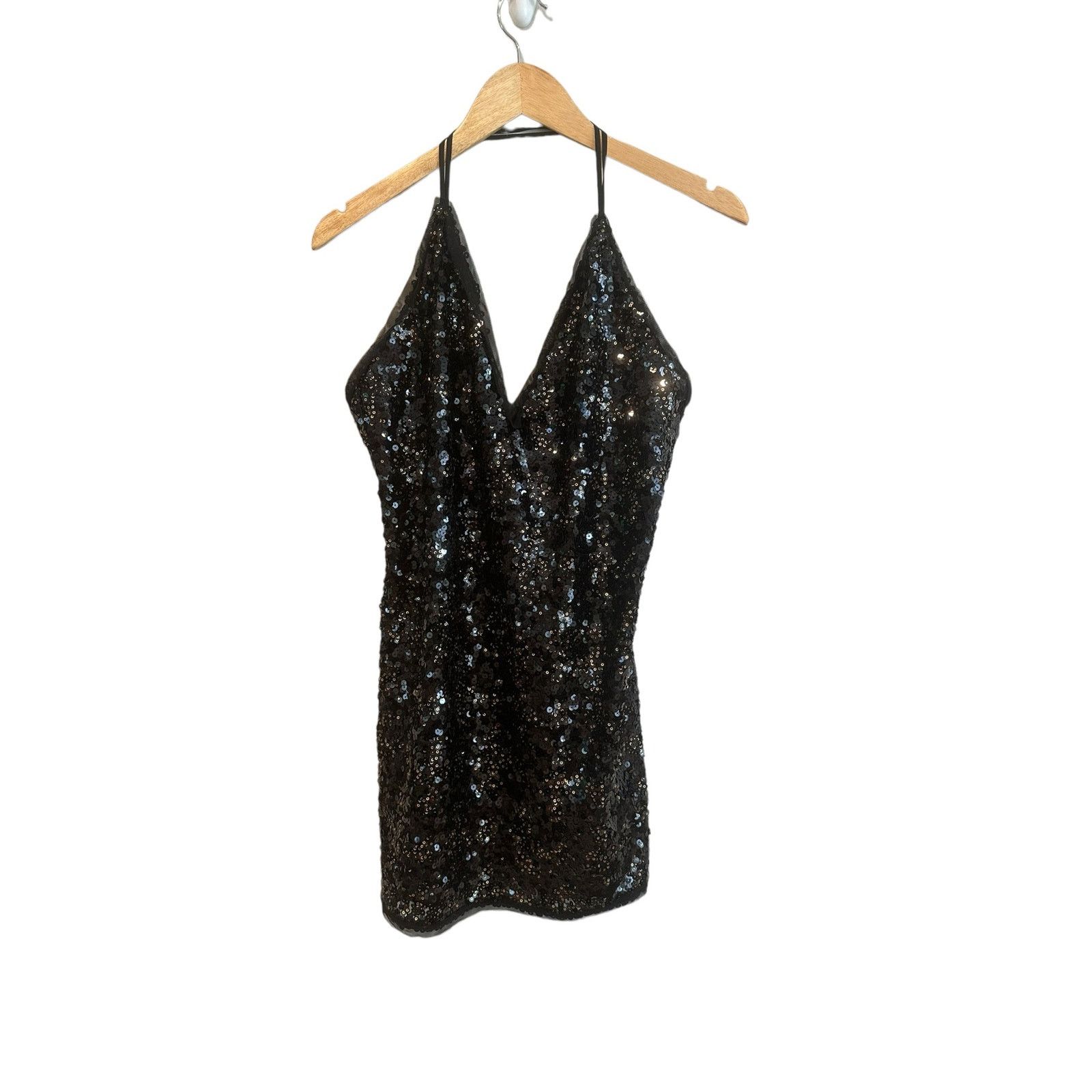 gold dresses for mother of the bride DUNDAS x REVOLVE Cher Embellished Mini Dress in Gold M – Revaia main image 0