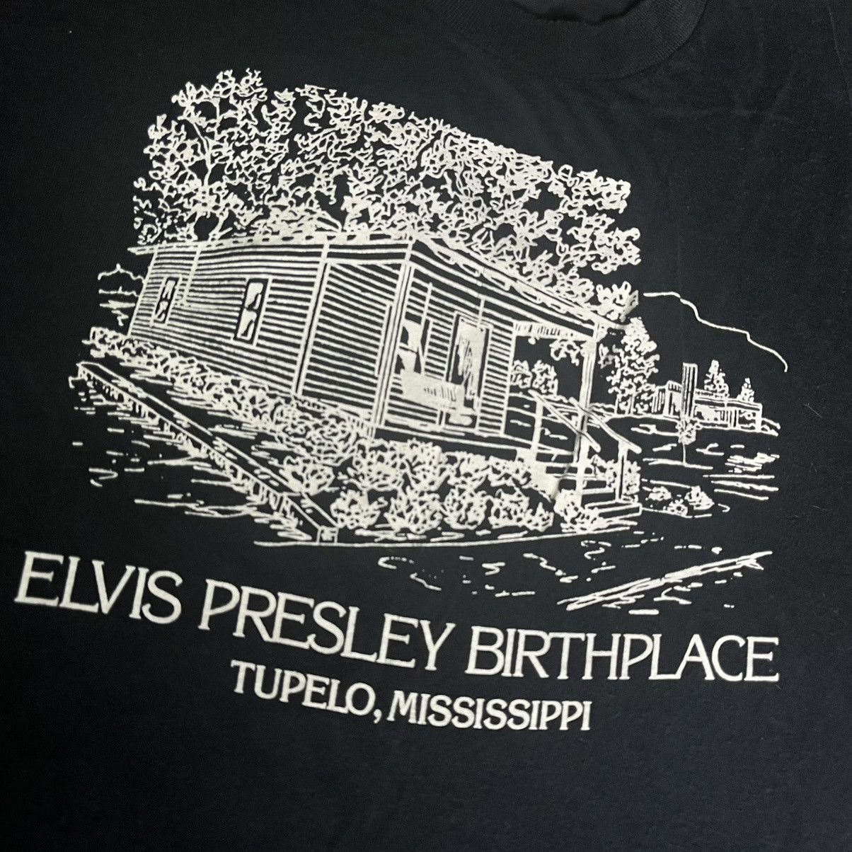 Band Tees × Vintage Vintage 1980s Elvis Presley Birthplace Tulepo Graceland Tee Size US XL / EU 56 / 4 - 3 Thumbnail