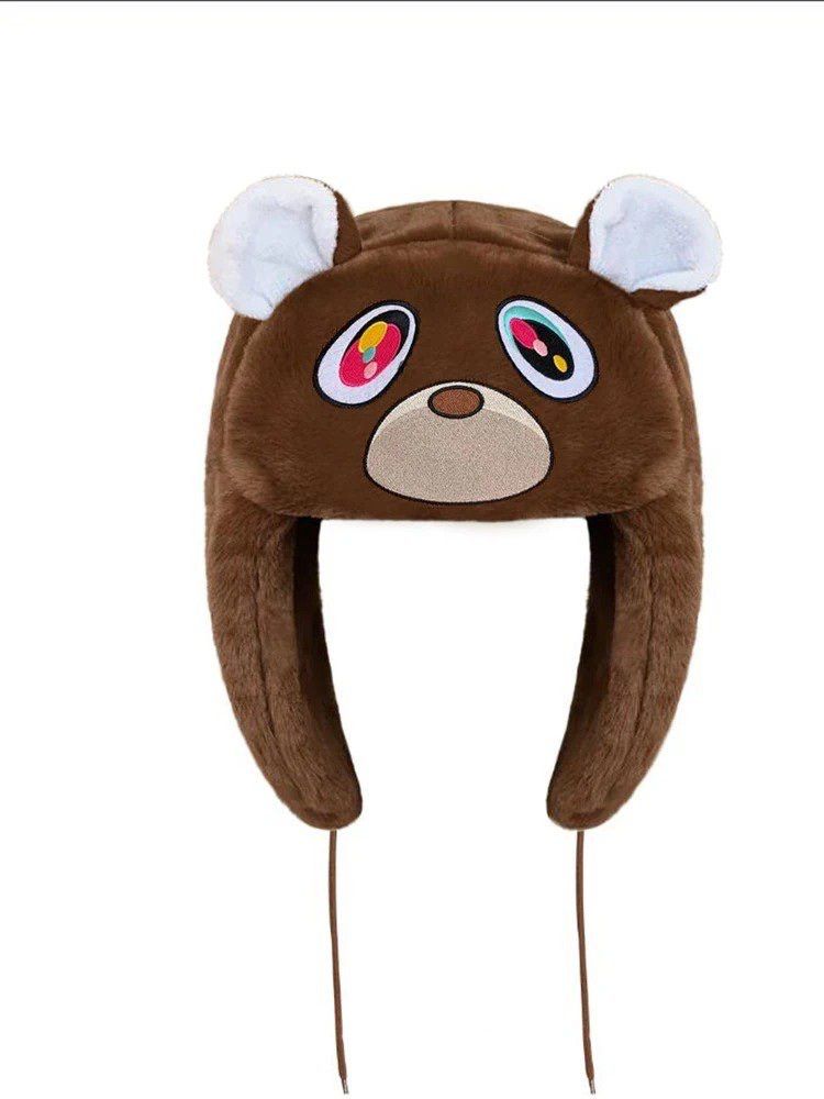 Japanese Brand Vintage Anime Kanye Bear Ushanka Autumn Winter Warm Hat Size ONE SIZE - 2 Thumbnail