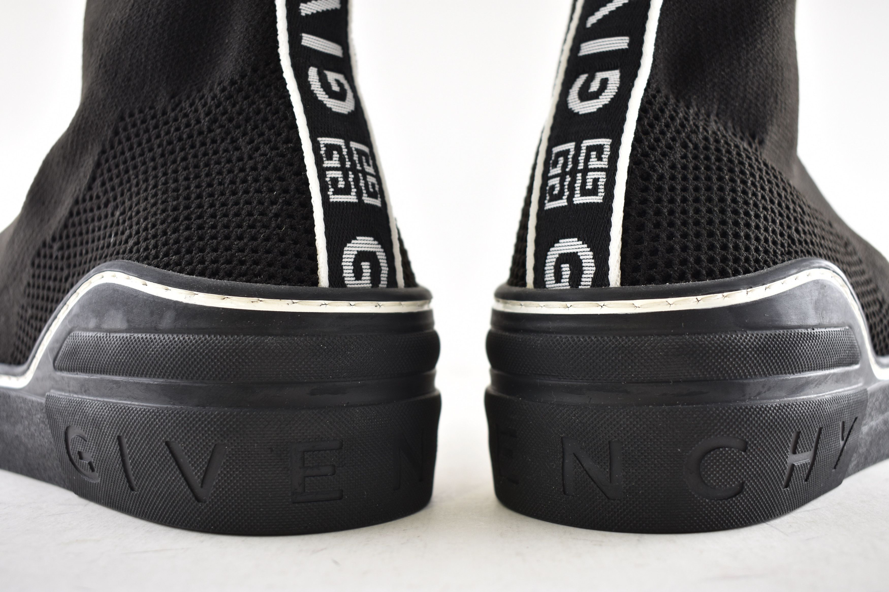 Givenchy George V Sock White High Top Knit Trainer Sneaker 43 10 Size US 10 / EU 43 - 13 Thumbnail