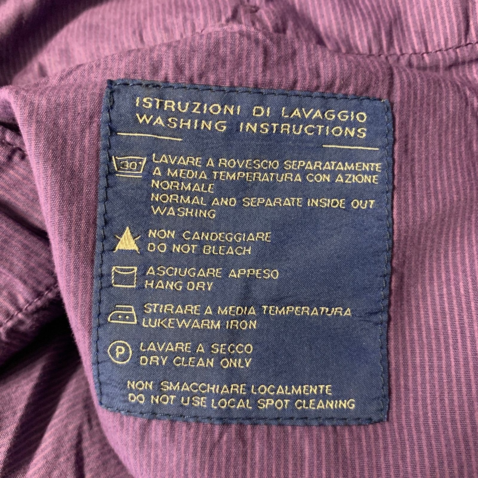 Incotex INCOTEX Size 36 Purple Cotton Flat Front Casual Pants Size US 36 / EU 52 - 5 Thumbnail