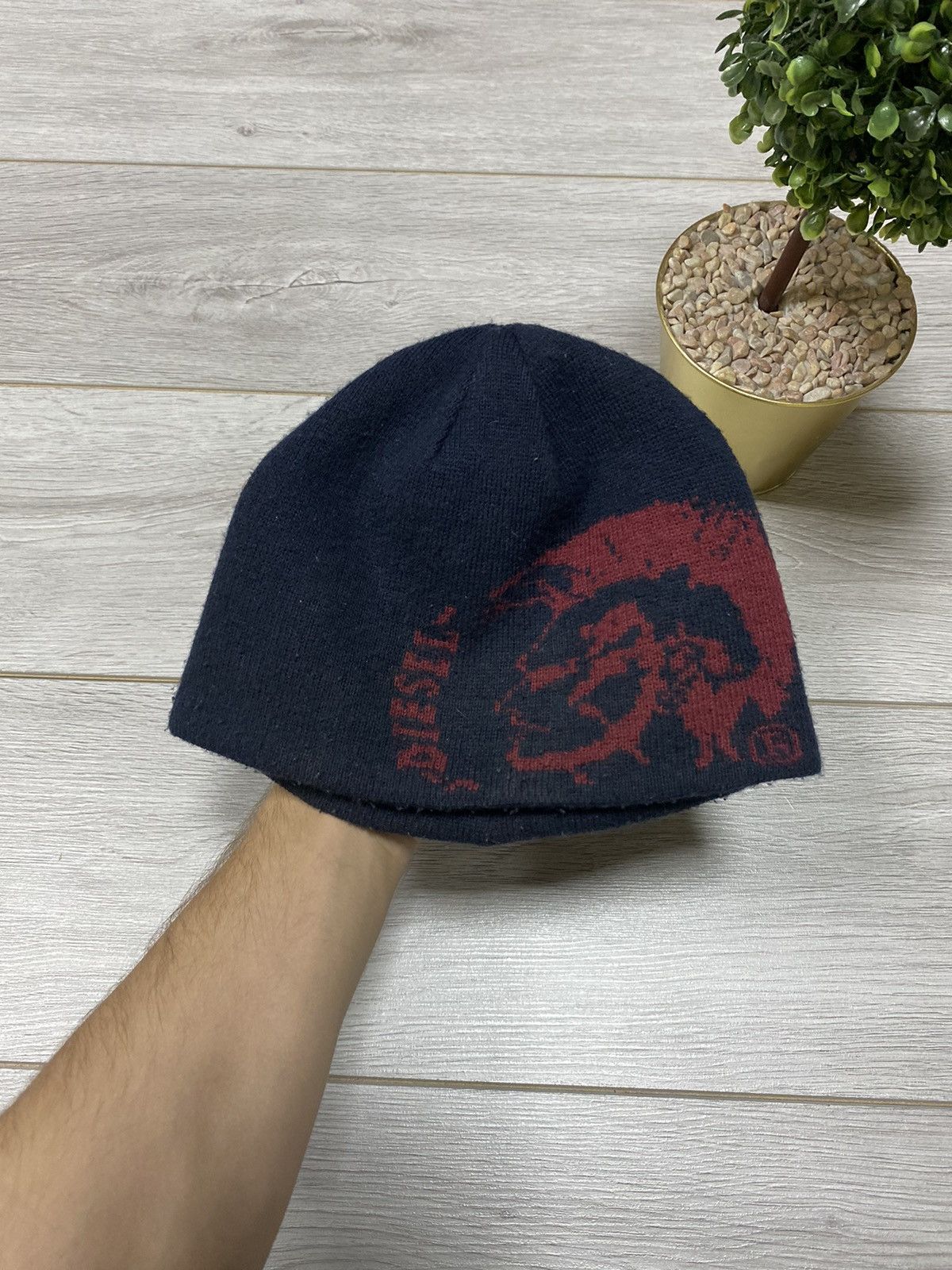 Diesel Diesel vintage big logo reversible spell out hat Size ONE SIZE - 1 Thumbnail