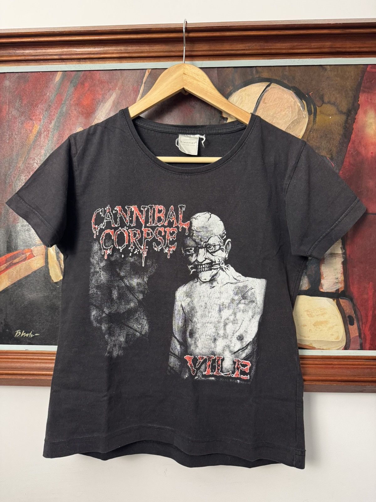 Band Tees 00s Cannibal Corpse Vintage Y2k Metal Band Tee Vile Small Size US XXS / EU 40 - 1 Thumbnail