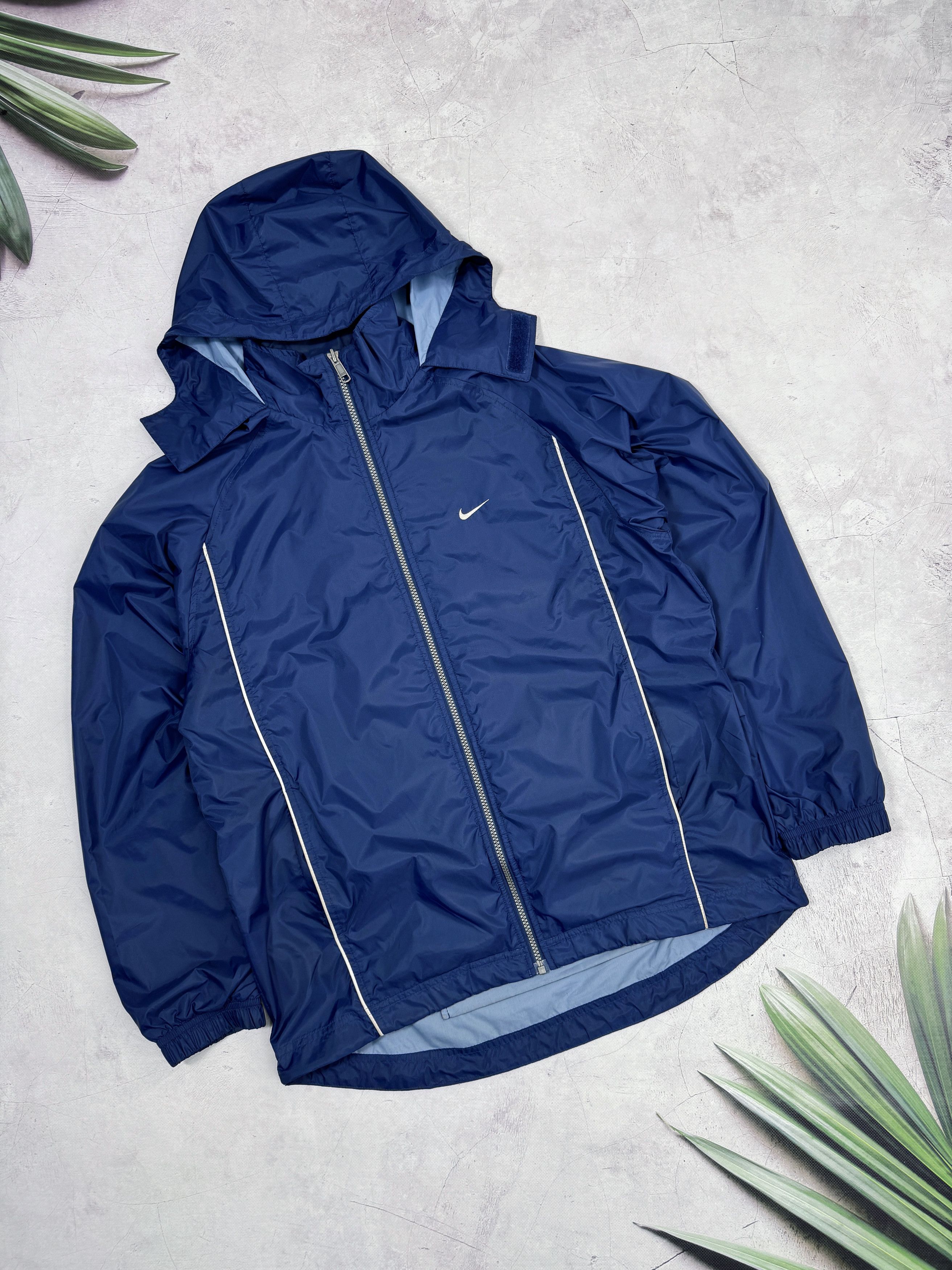 Nike × Vintage Y2K Nike Windbreaker Jacket Nylon Big Back Swoosh Logo Size US M / EU 48-50 / 2 - 2 Thumbnail