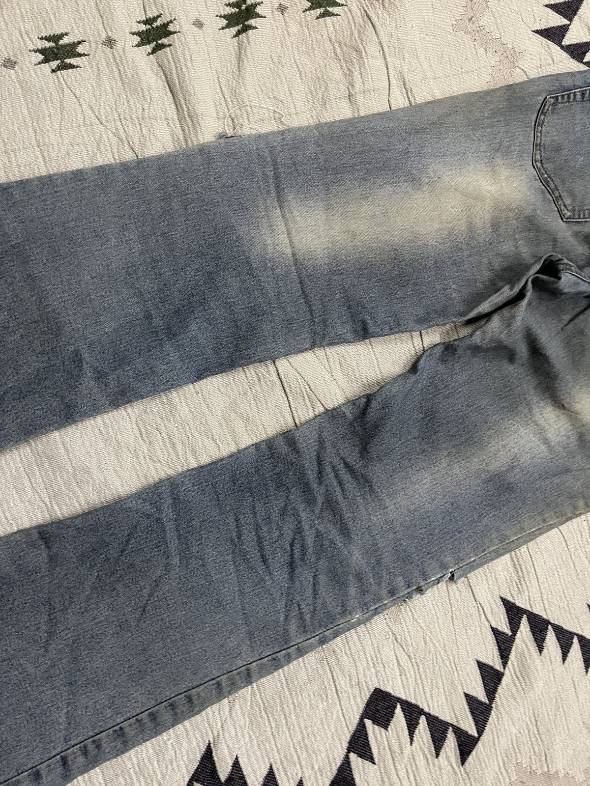 If Six Was Nine 2000s HOT BALLOONING FLARE DISTRESSED JEANS RARE DESIGN Size 26" / US 2 / IT 38 - 16 Thumbnail
