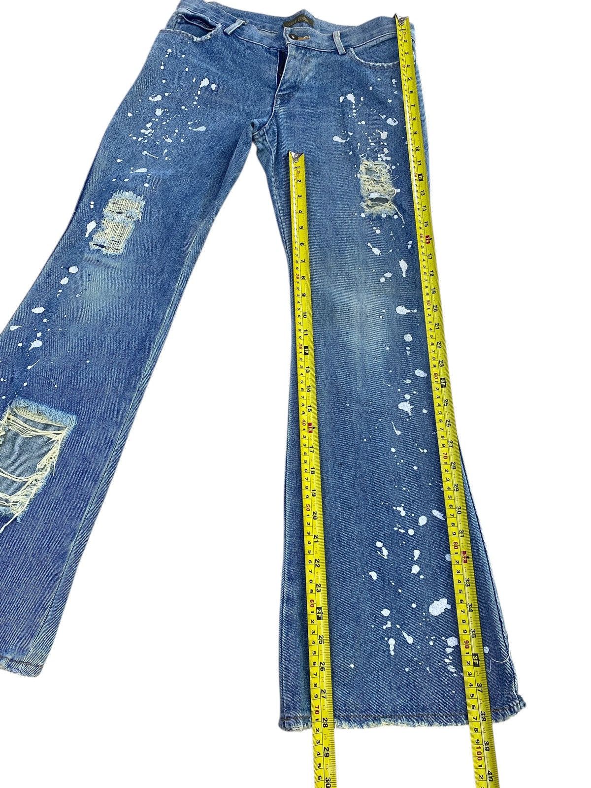 Japanese Brand Japanese Brand Ripped Paint Platter Style Flare Jeans Size US 30 / EU 46 - 8 Thumbnail