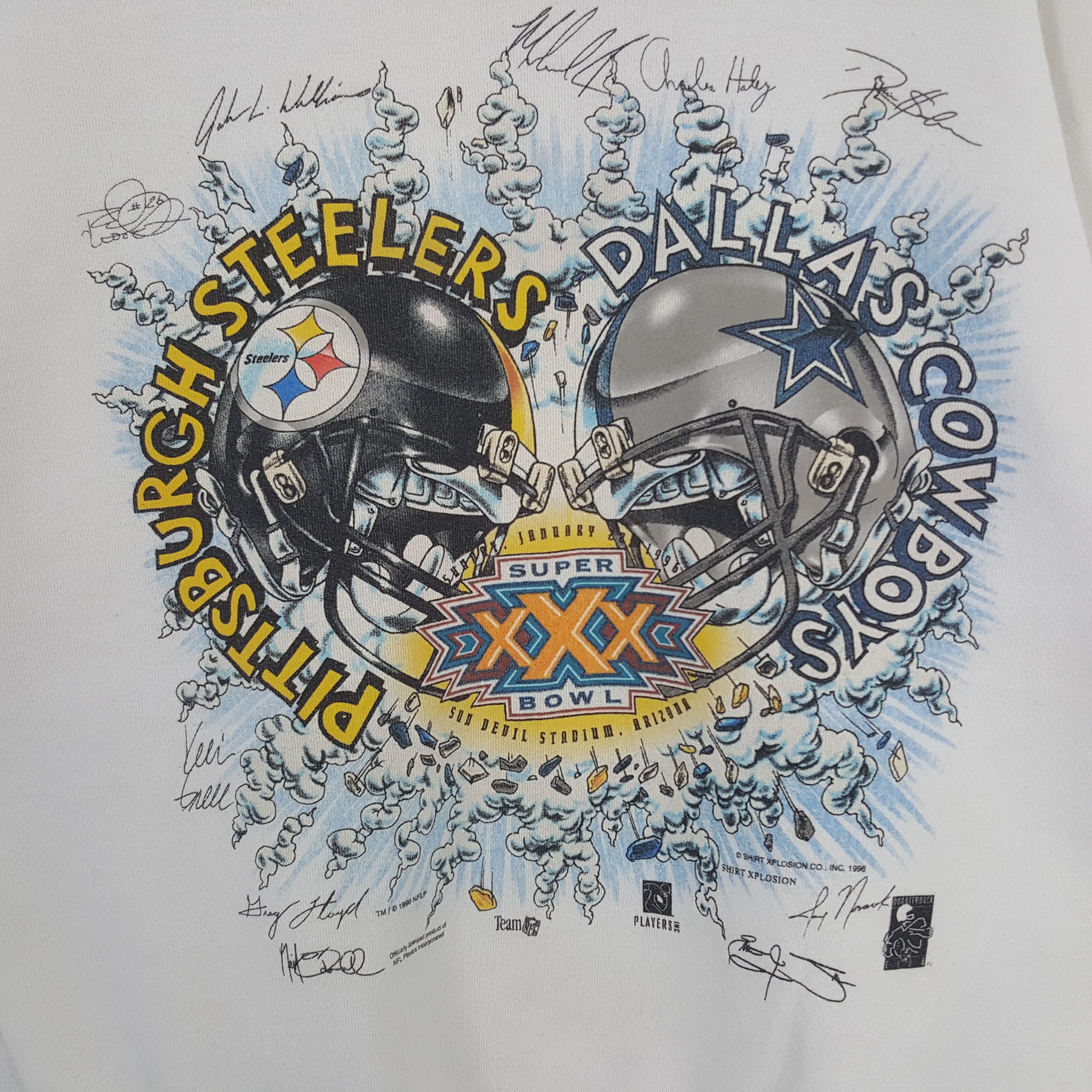 NFL × Vintage Vintage Pittsburgh Steelers VS Dallas Cowboys Sweatshirt Size US L / EU 52-54 / 3 - 2 Thumbnail