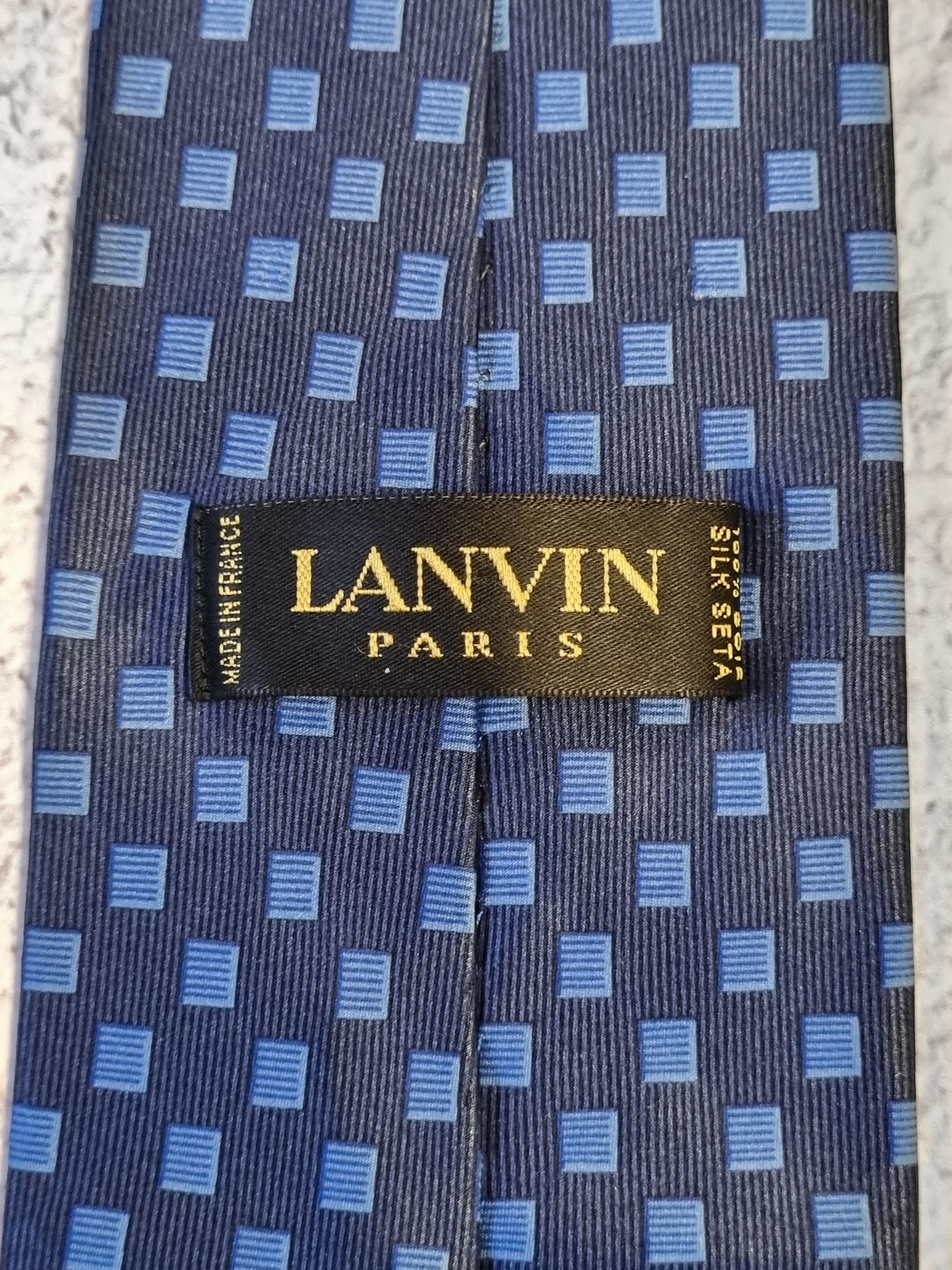 Lanvin Vintage Lanvin Paris Silk Tie Size ONE SIZE - 6 Thumbnail