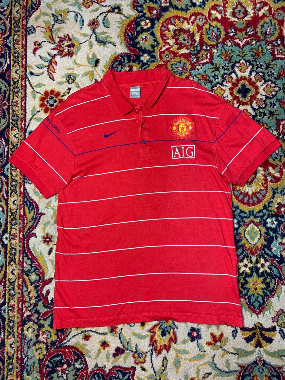 Nike Nike AIG Manchester United Polo Shirt Mens Premier League Size US XXL / EU 58 / 5 - 1 Thumbnail