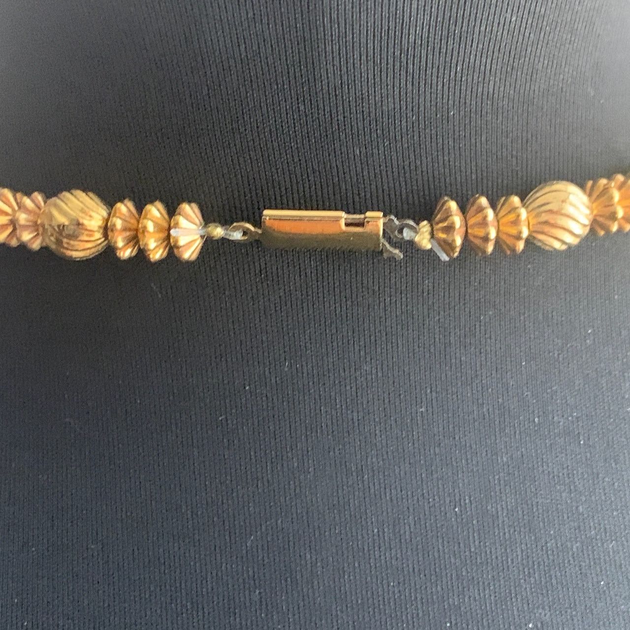 Vintage Vintage Gold Tone Brown Scarab Egyptian Necklace Earrings Size ONE SIZE - 18 Thumbnail