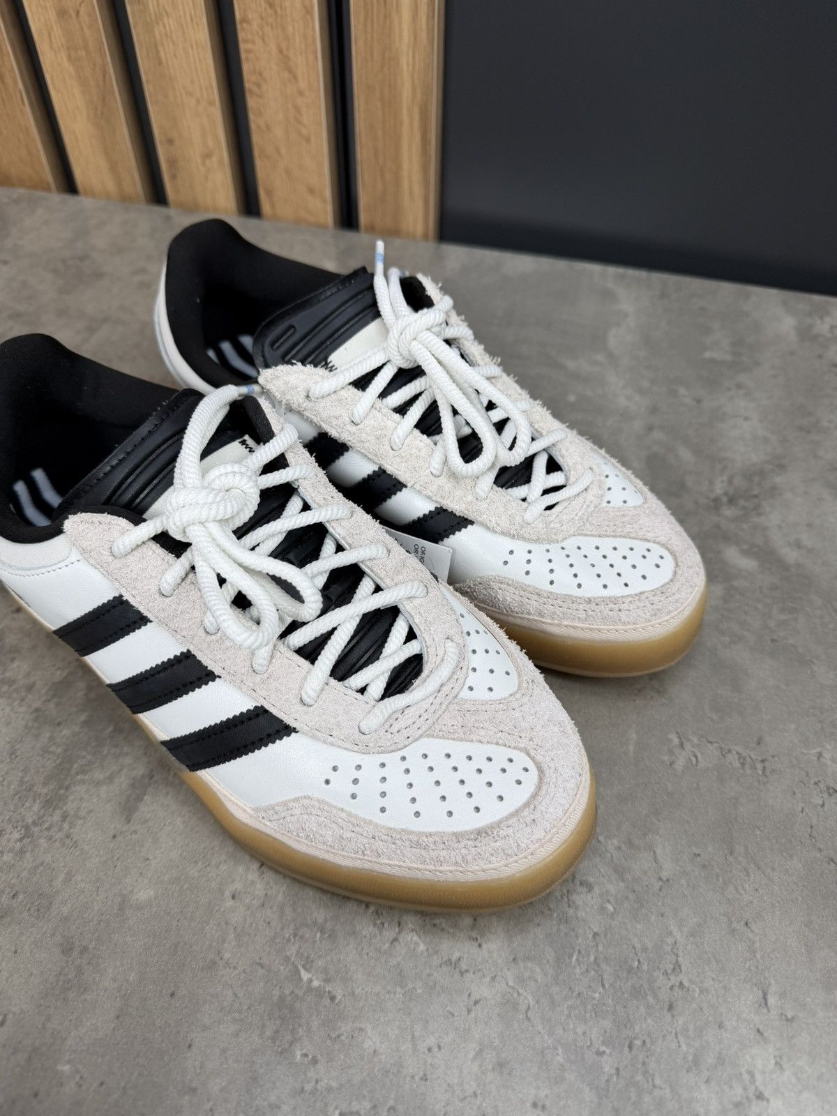 Adidas Bad Bunny x Adidas Gazelle Indoor Off White Size US 7 Size US 7 / EU 40 - 4 Thumbnail