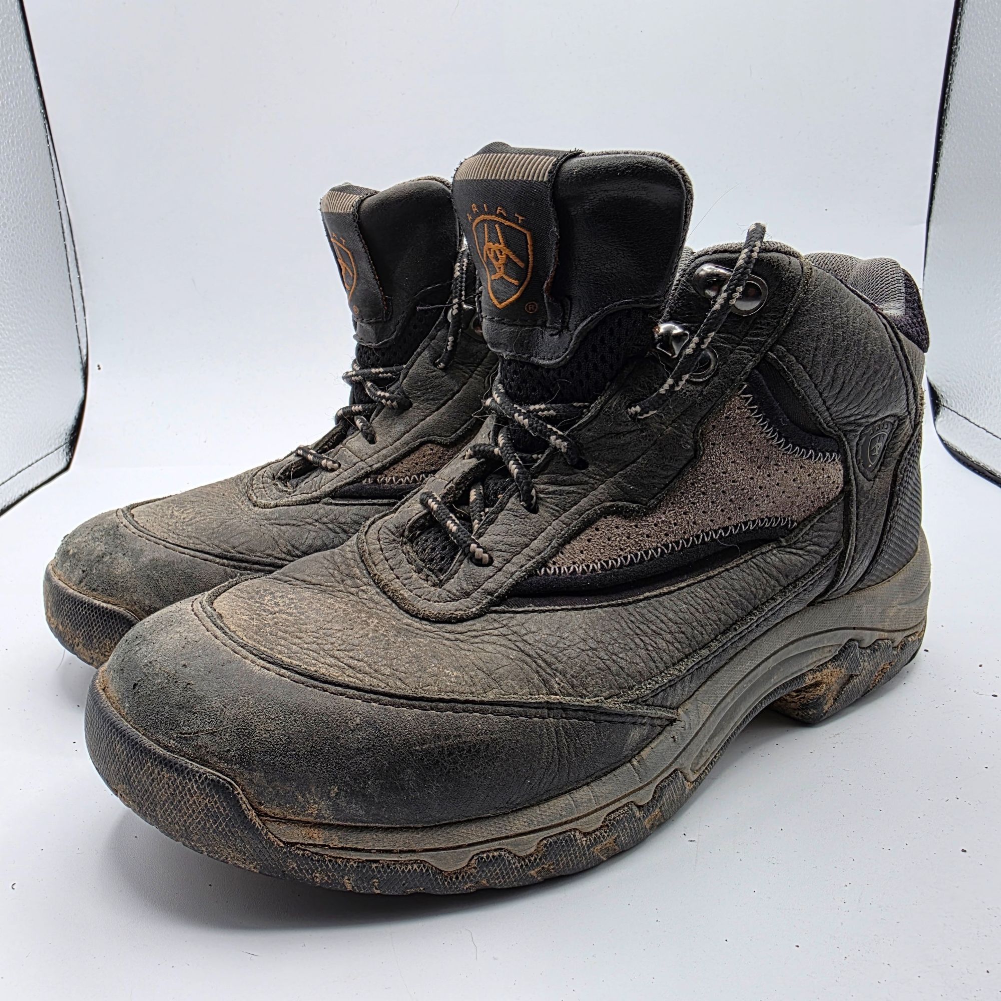Ariat Ariat ATS Technology Womens Size 7 B Gray Boots Work Outdoor Size US 7 / IT 37 - 4 Thumbnail