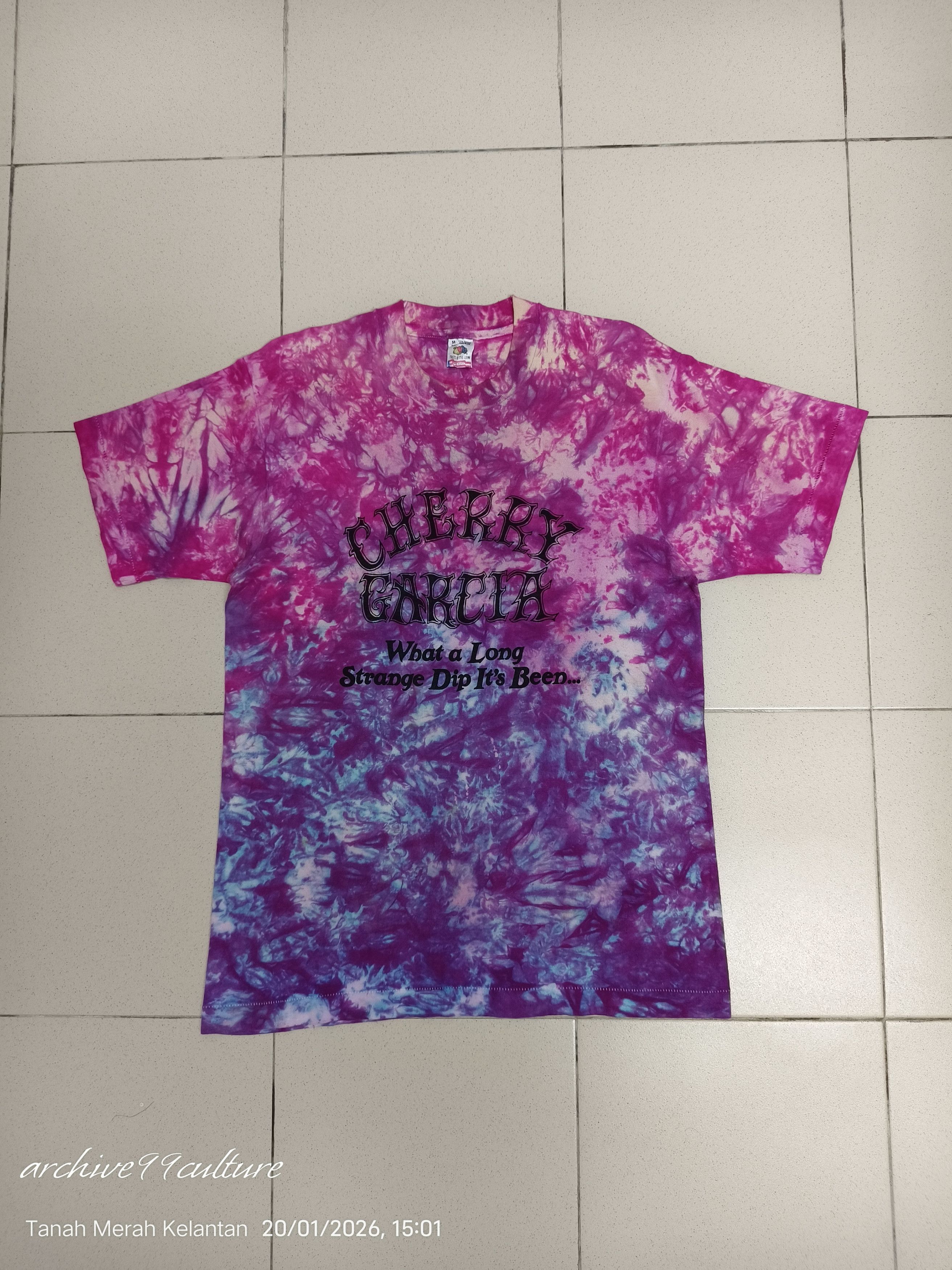 Grateful Dead 90s USA Ben & Jerry's Cherry Garcia Ice psychedelic rock Size US S / EU 44-46 / 1 - 1 Thumbnail