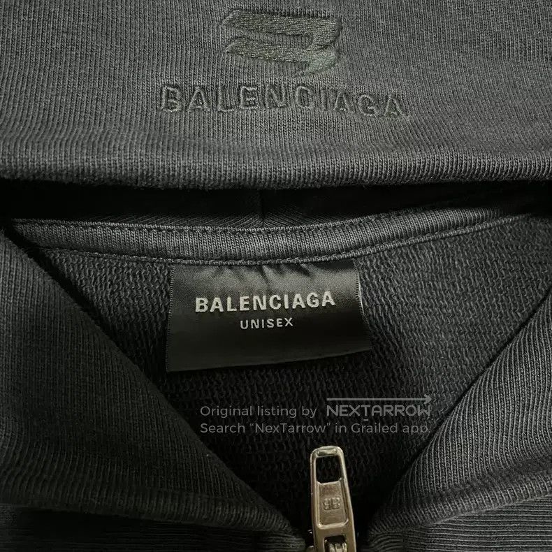 Balenciaga Balenciaga Double logo black hoodie Size US M / EU 48-50 / 2 - 3 Thumbnail