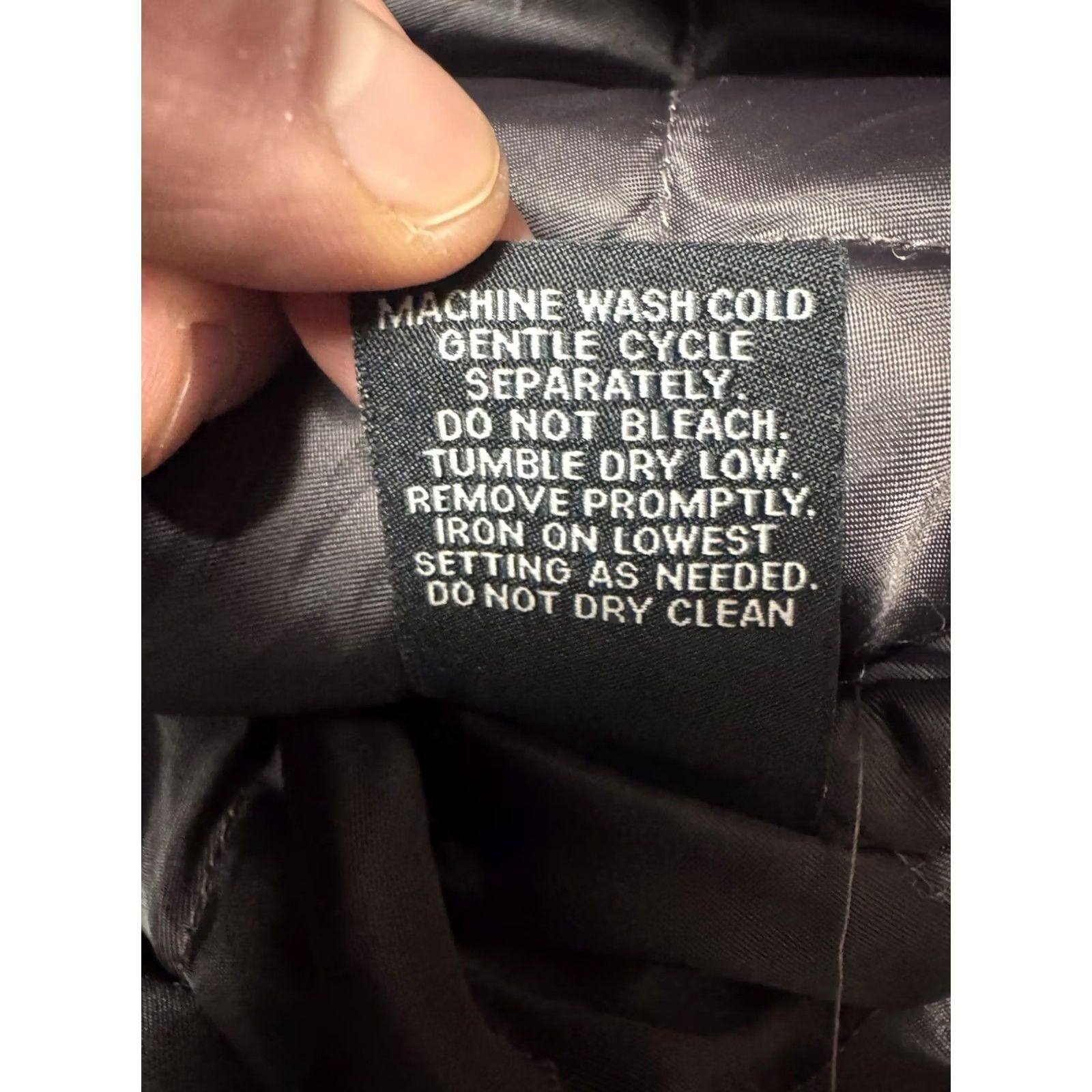 London Fog London Fog Coat Bomber Jacket Men Black L Full Zip Quilted Pockets Polyester Size US L / EU 52-54 / 3 - 7 Thumbnail