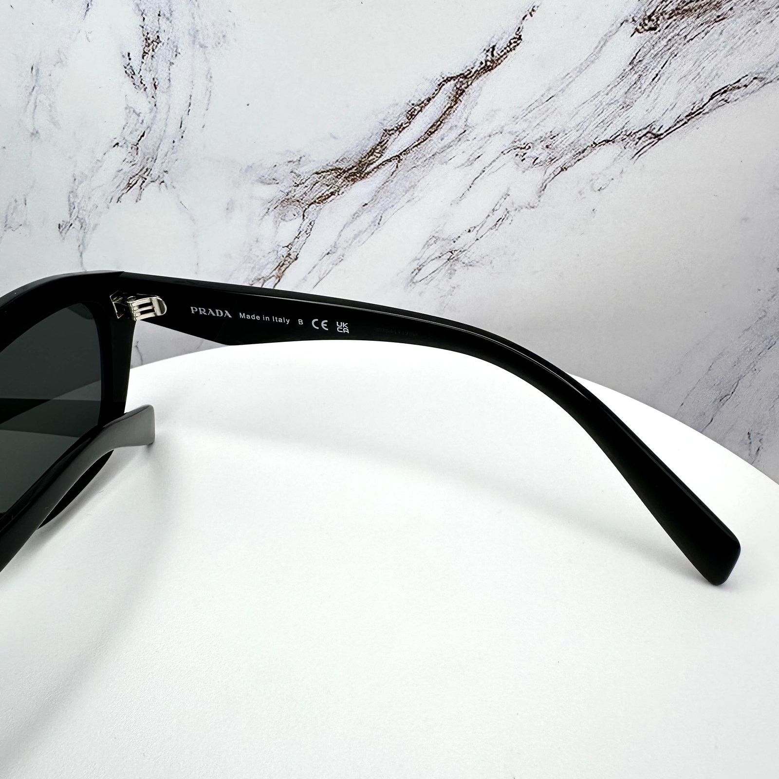 Prada New PRADA Sunglasses Black Butterfly Cat Eye Symbole Logo Size ONE SIZE - 9 Thumbnail