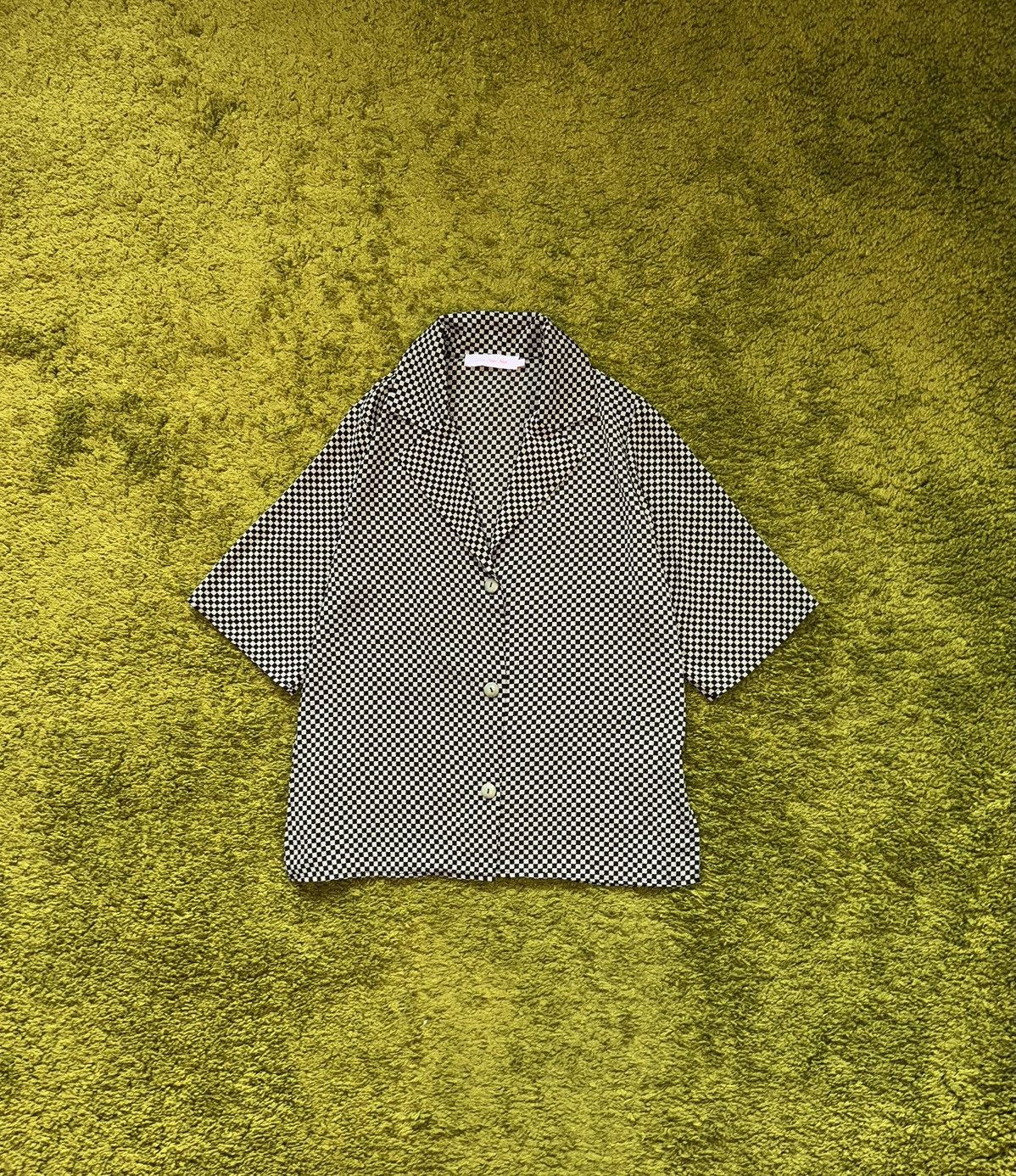 Designer × Lisa Says Gah Lisa Says Gah checkered Hawaiian style blouse shirt Size S / US 4 / IT 40 - 1 Thumbnail
