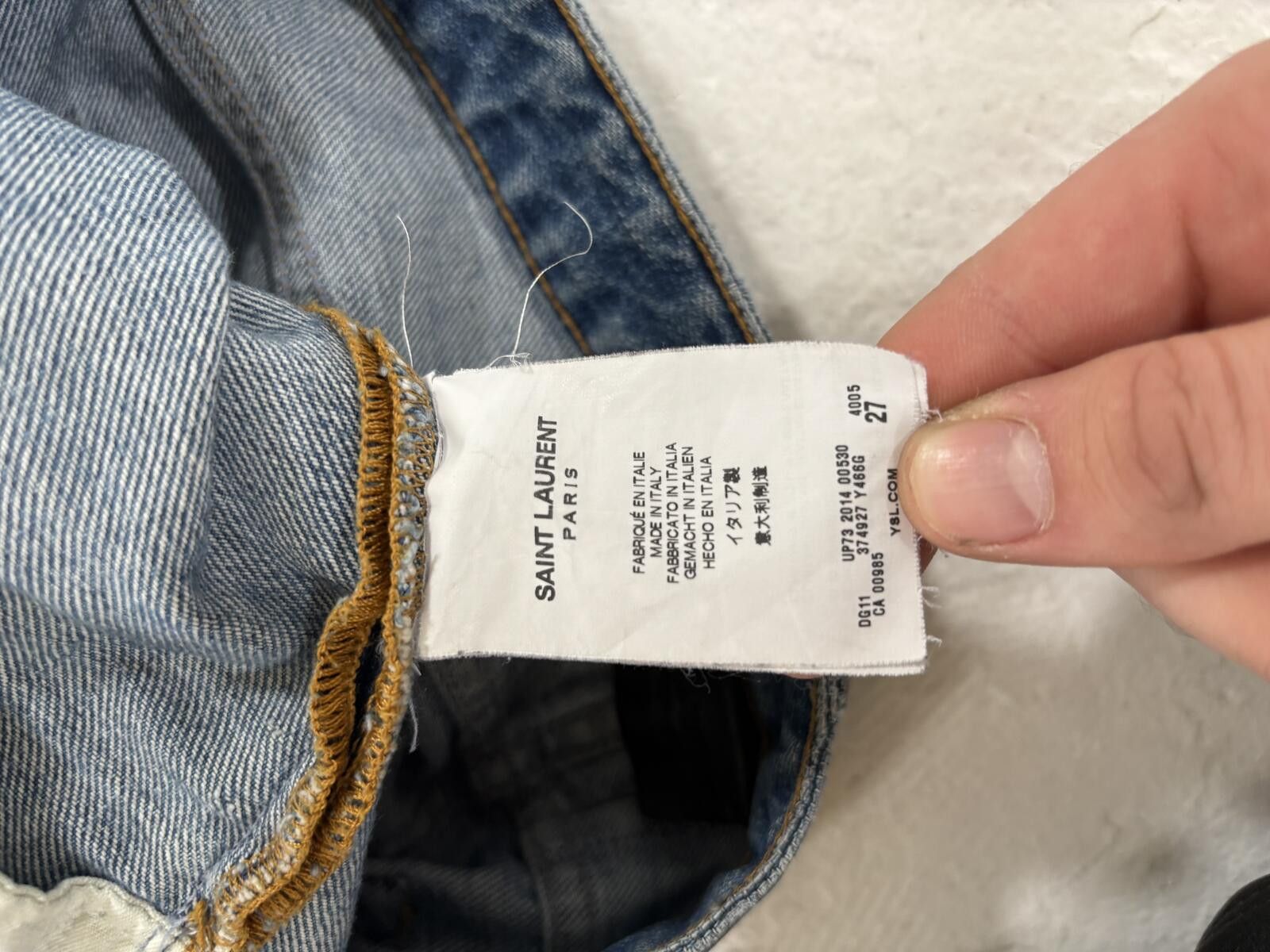 Saint Laurent Paris Saint Laurent 2014 D07 Crash Denim Size US 28 / EU 44 - 8 Thumbnail