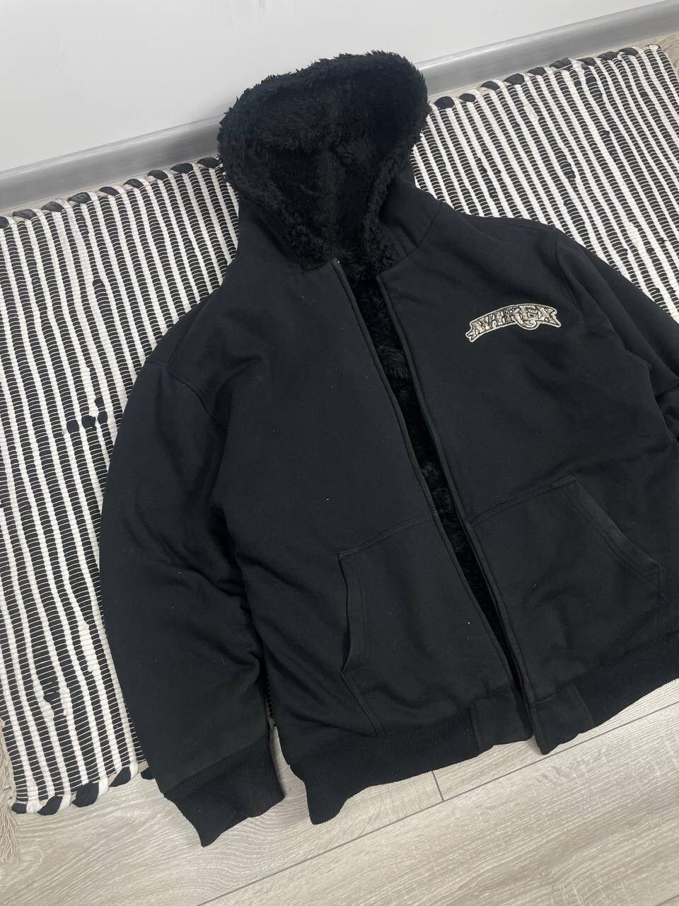Other Vintage Avirex Furry Reversible Zip Up Hooded Jacket Y2K Size US XXL / EU 58 / 5 - 5 Thumbnail