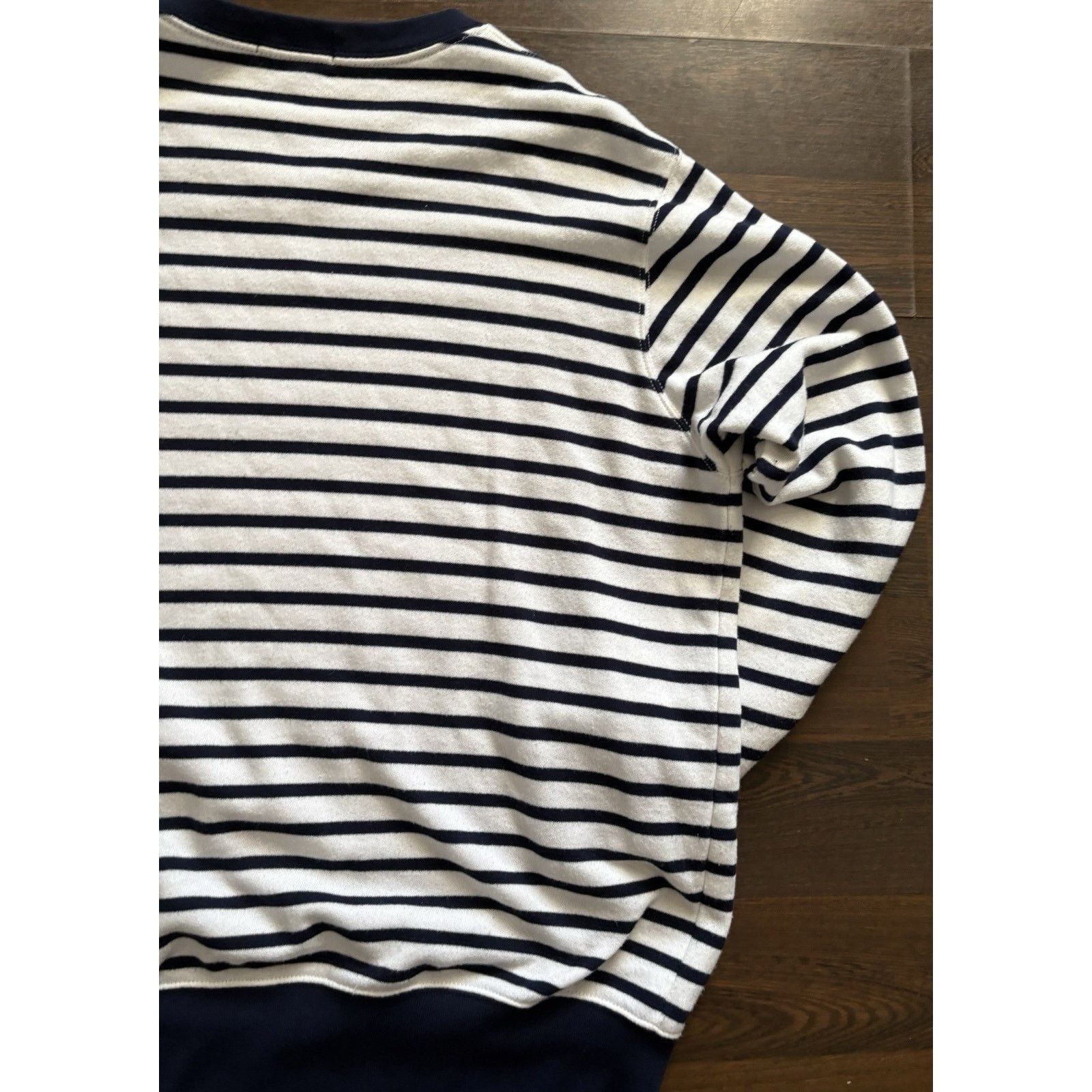 Polo Ralph Lauren Vintage RPL Wte Navy Stripe Cotton Crew Neck Pullover SZ XL Size US XL / EU 56 / 4 - 10 Thumbnail