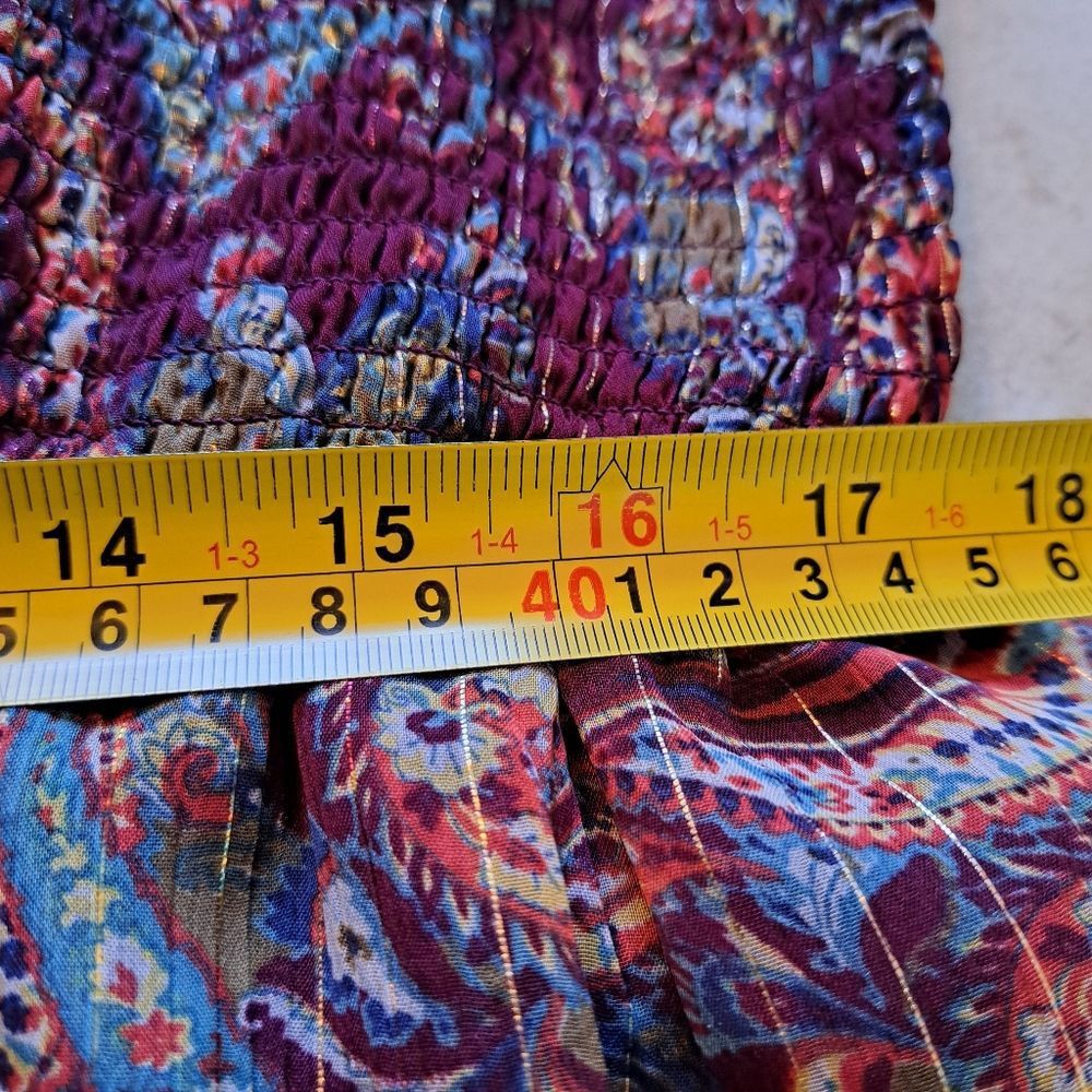 Other Girl Soul Tiered Paisley Print Western Cottagecore Maxi Dres Size 3XL / US 20-22 - 16 Thumbnail