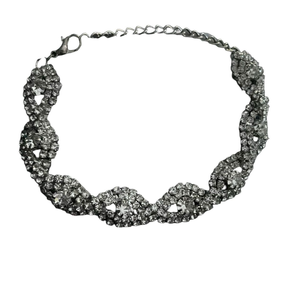 Designer Infinity Rhinestone Crystal Bracelet Size ONE SIZE - 1 Thumbnail