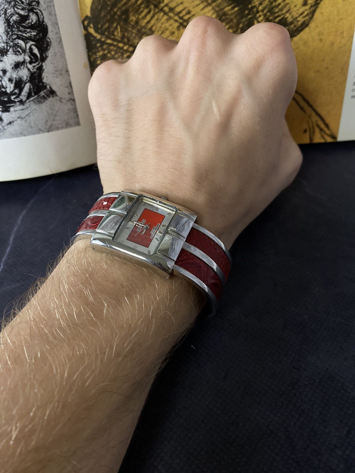 Jewelry Rare Retro Vintage Denacci Watch - Red Strap! Size ONE SIZE - 4 Thumbnail
