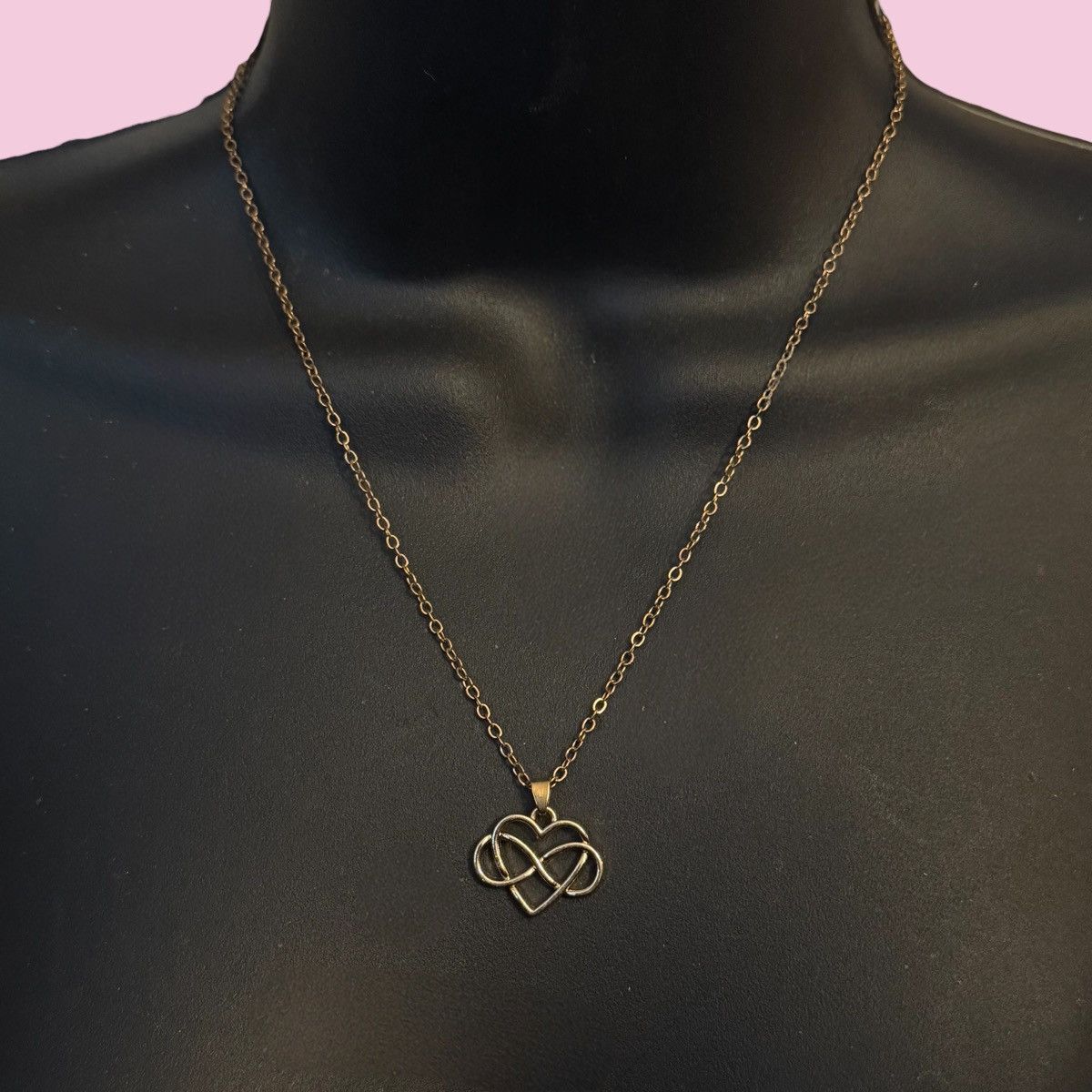 Other Gold tone infinity heart pendant necklace Size ONE SIZE - 1 Thumbnail