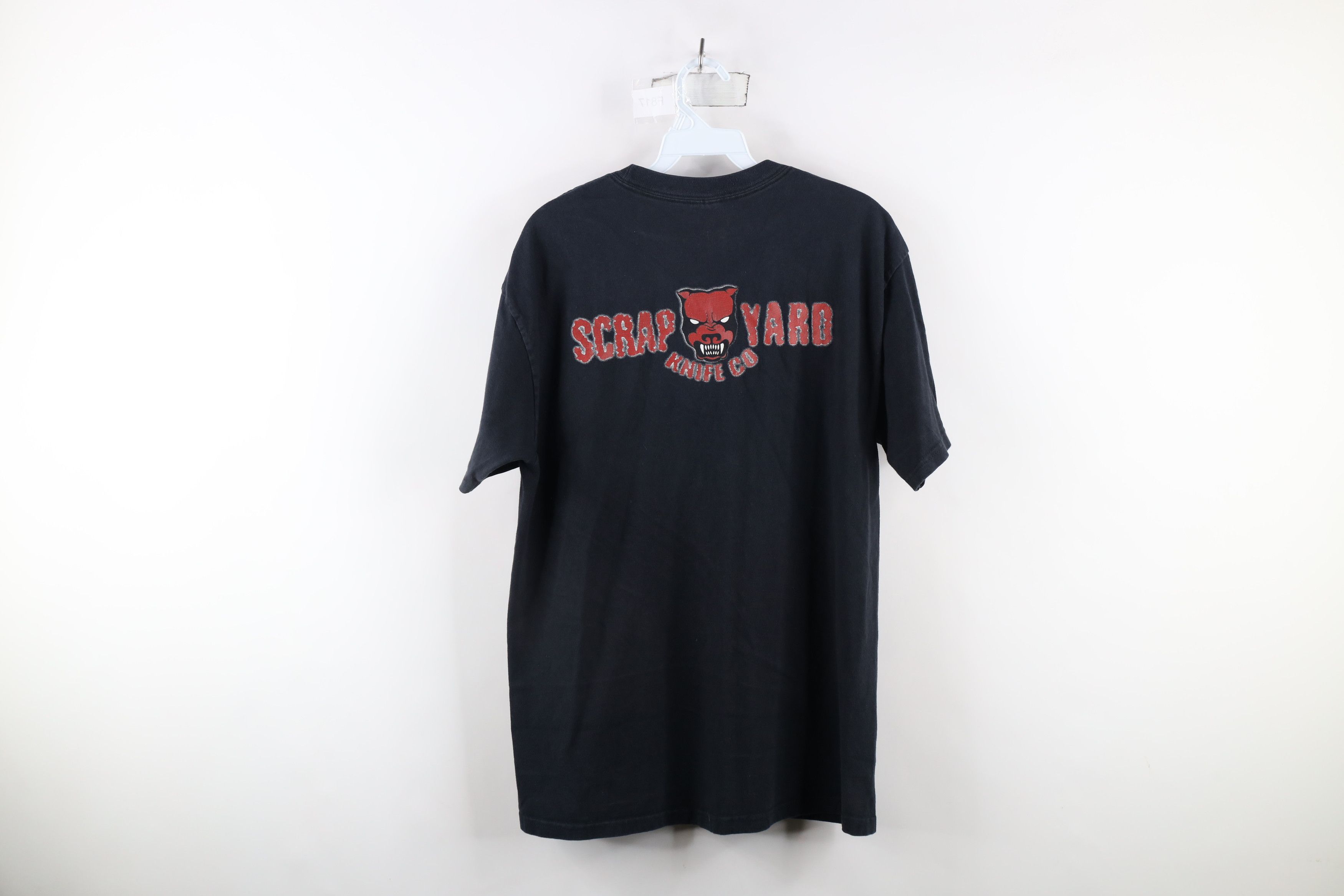 Vintage Vintage 90s Streetwear Scrap Yard Knife Co Dog T-Shirt Size US L / EU 52-54 / 3 - 9 Thumbnail