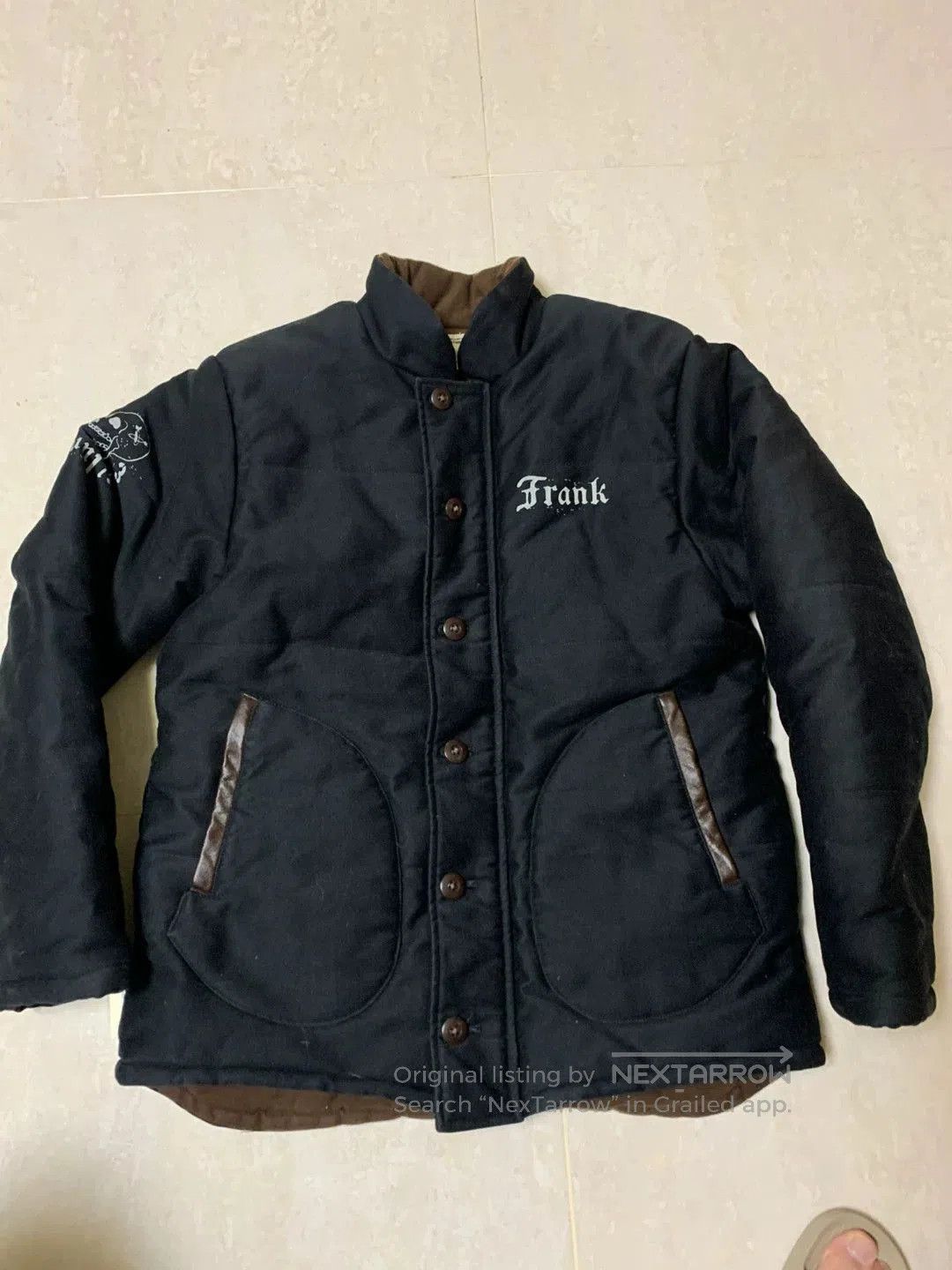 Japanese Brand Black N1 Deck Jacket with Adjustable Waist. Size US M / EU 48-50 / 2 - 1 Thumbnail