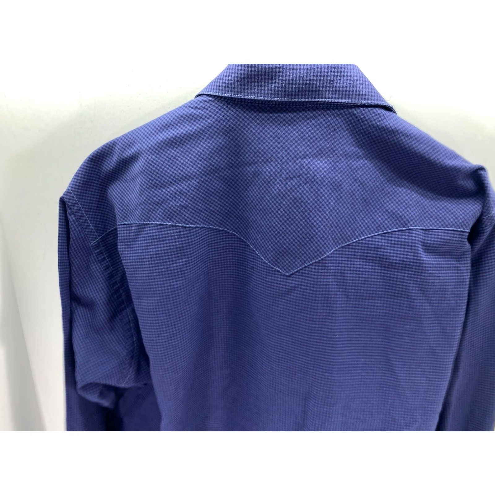 Vintage VINTAGE Ruddock Pearl Snap Shirt Men XL Blue Check Long Sleeve Western Rodeo Shirt Size US XL / EU 56 / 4 - 7 Thumbnail