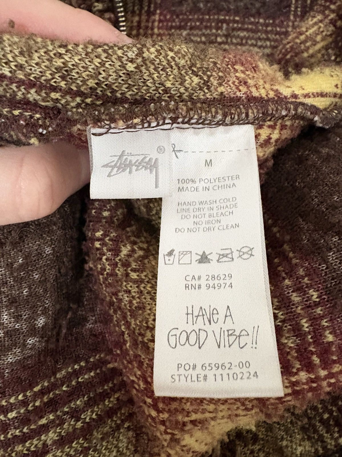 Stussy Shadow Plaid Sherpa Zip Size US M / EU 48-50 / 2 - 5 Thumbnail