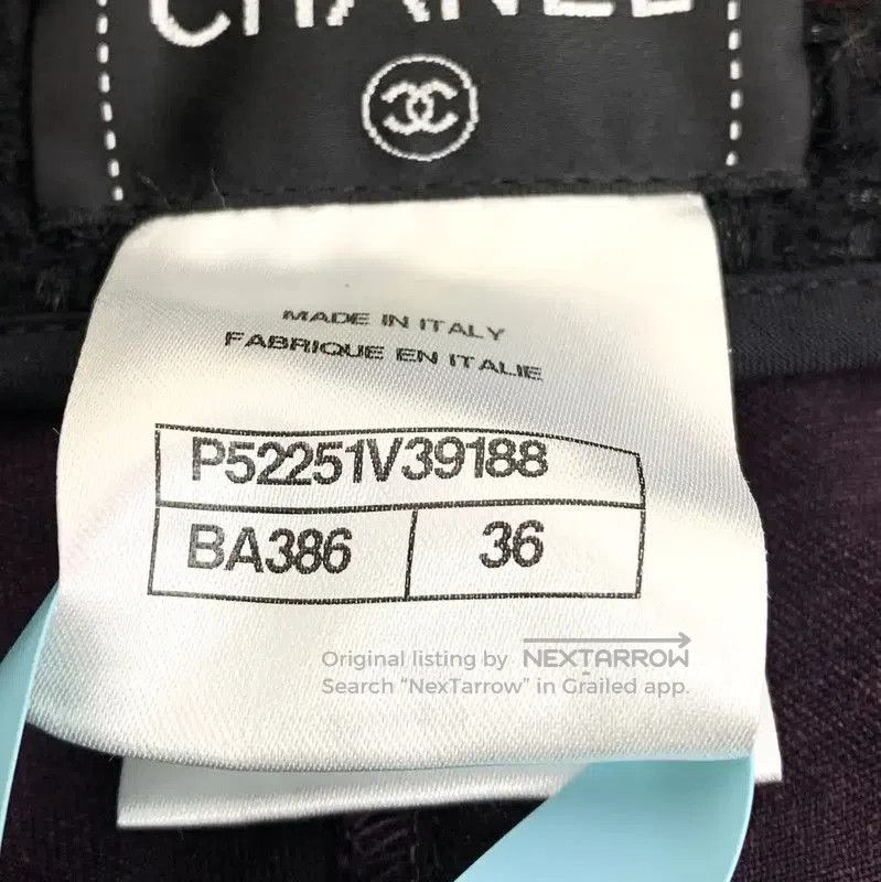 Chanel Chanel XS Dark Purple Cotton Women's Shorts . Size 22" - 6 Thumbnail