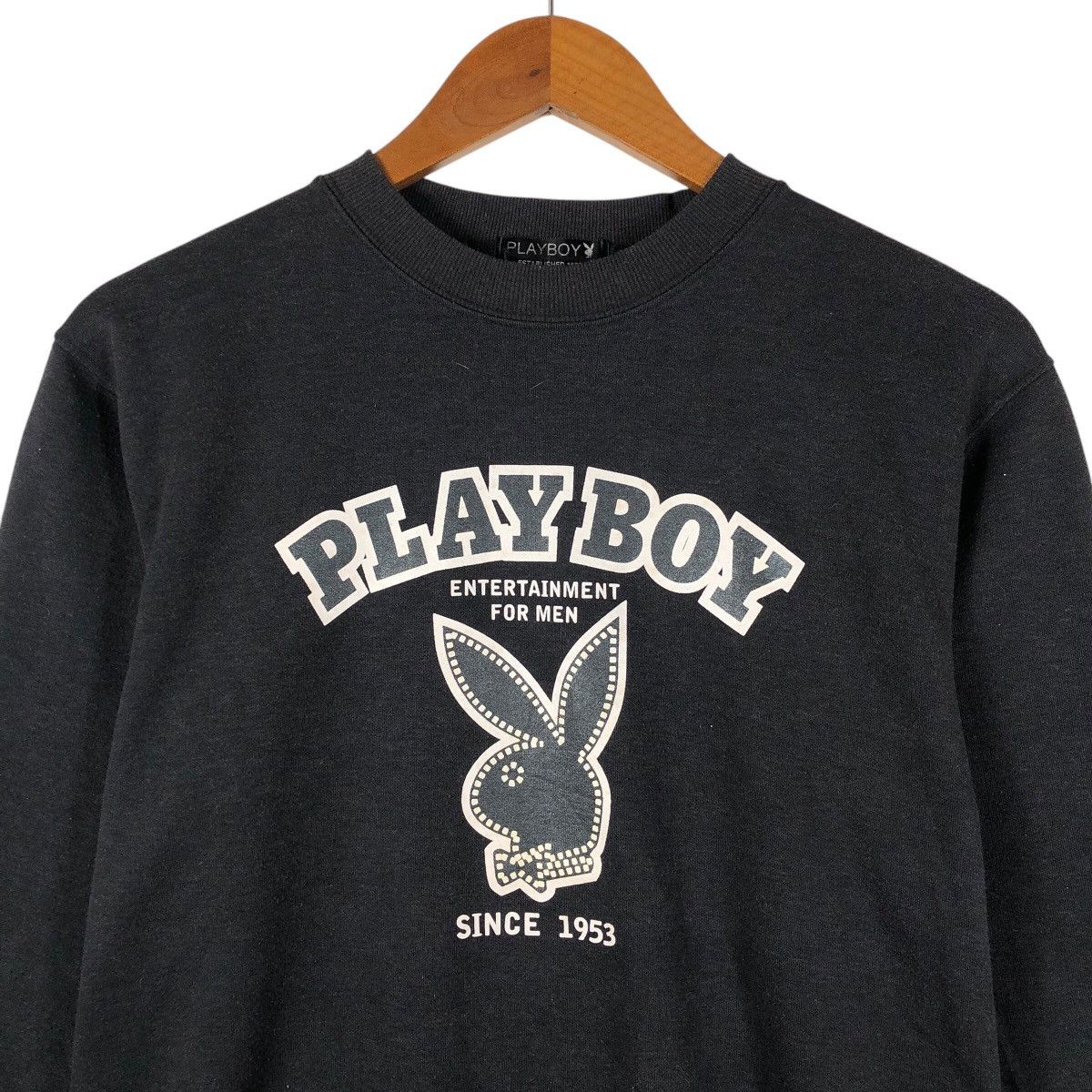 Playboy PLAYBOY Big Logo Print Design Sweatshirt Size US M / EU 48-50 / 2 - 2 Thumbnail