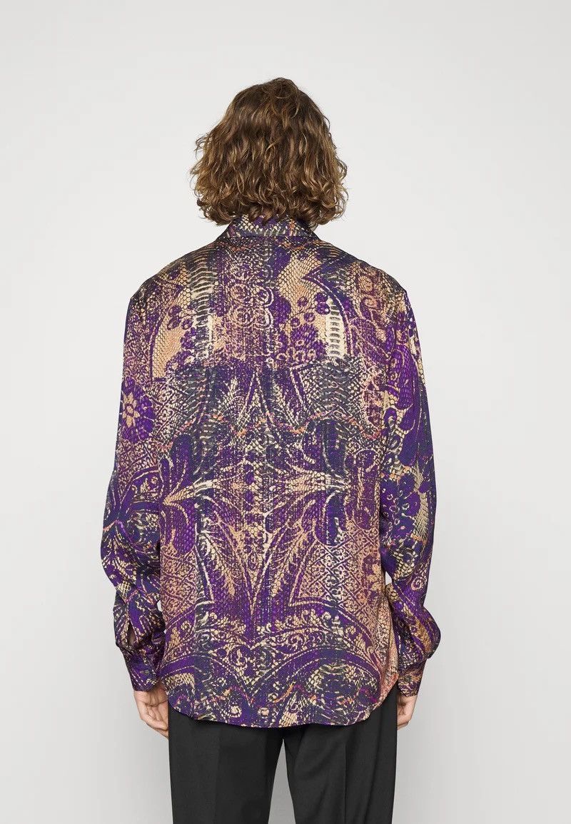 Just Cavalli × Roberto Cavalli !DS! FW22 Just Cavalli Animal Print Purple Pattern Shirt Size US S / EU 44-46 / 1 - 6 Thumbnail