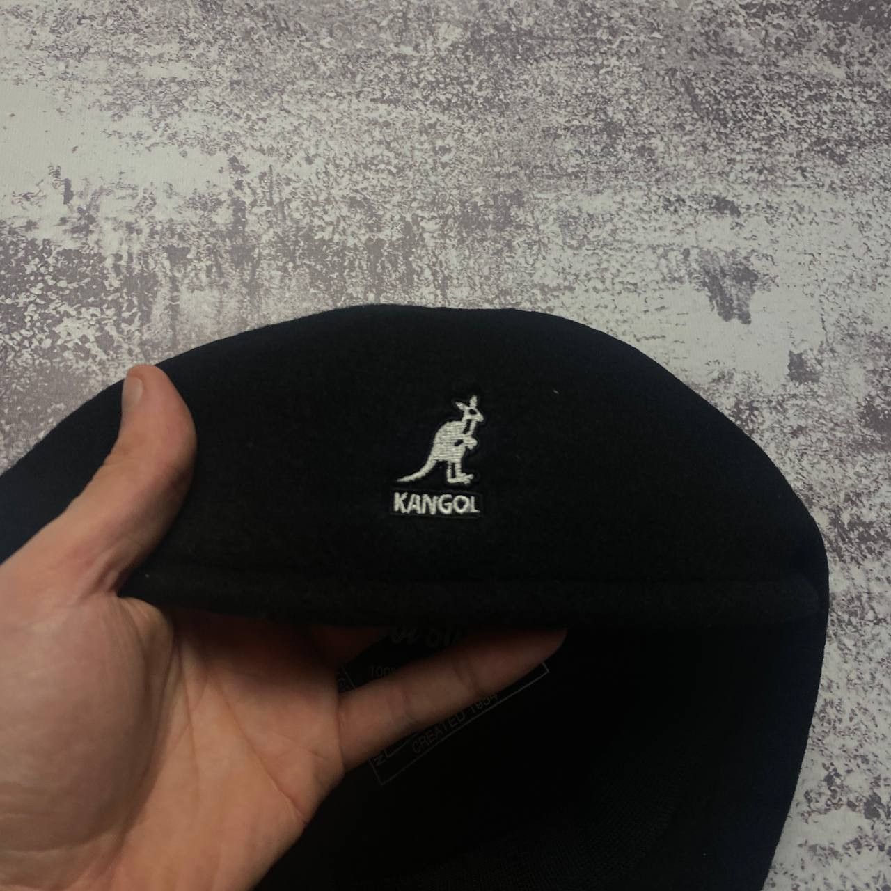 Kangol Kangol Vintage Wool 504 Black Beret Cap Kangaroo Logo Y2K Size ONE SIZE - 2 Thumbnail