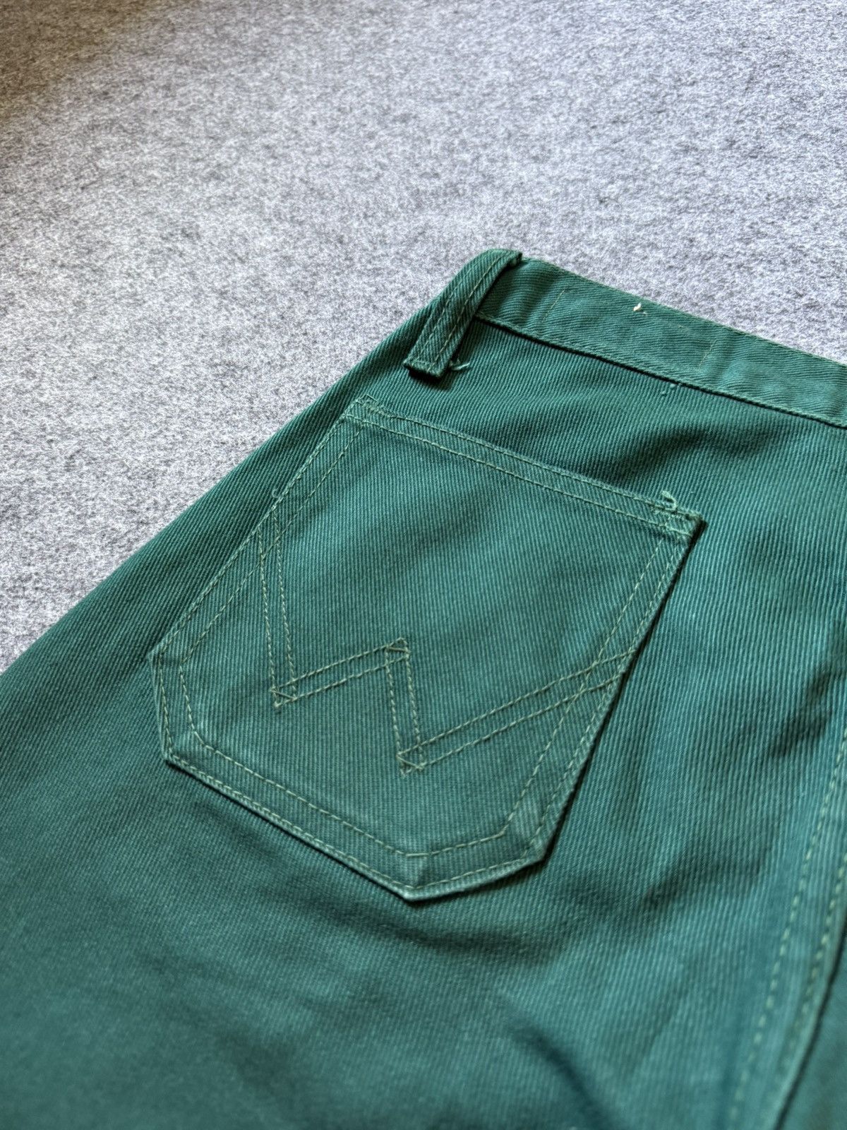If Six Was Nine × Le Grande Bleu (L.G.B.) × Wrangler 70s 80s Wrangler Bell Bottom Flared Bootcut Jeans Size US 28 / EU 44 - 15 Thumbnail