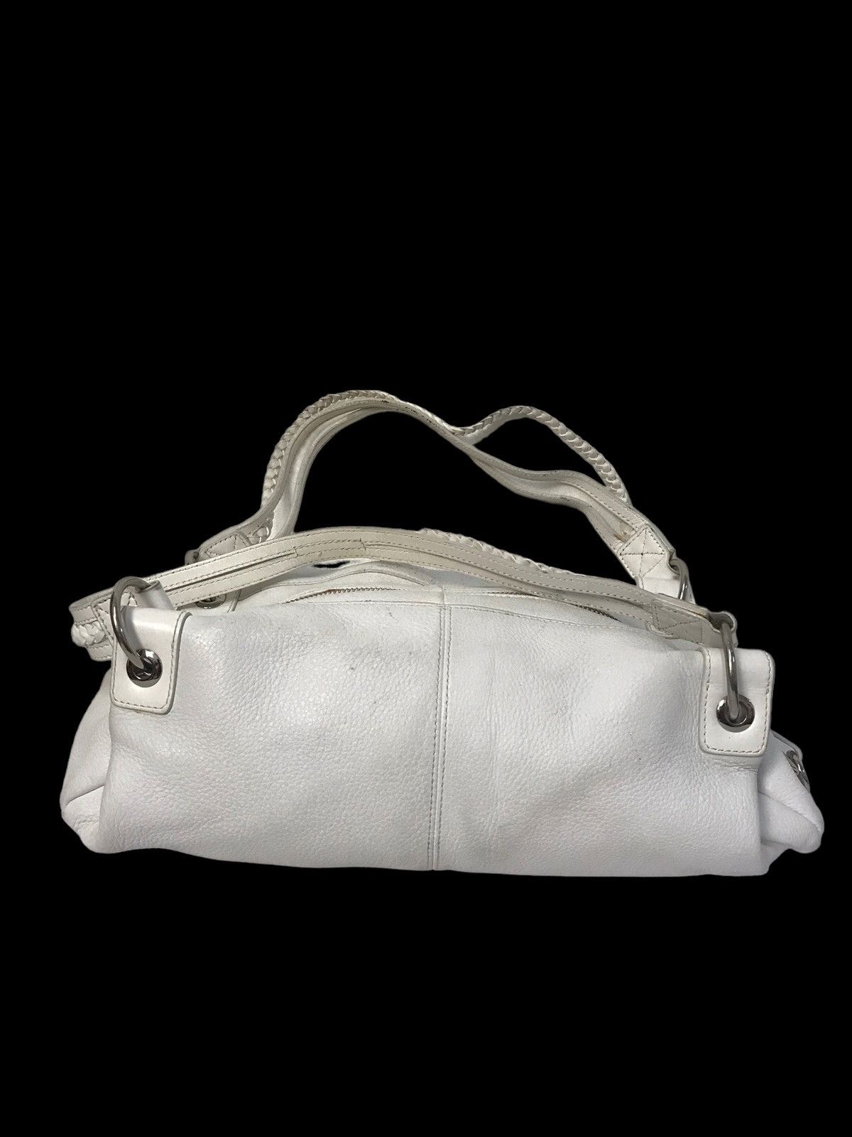 If Six Was Nine × Japanese Brand × KMRii Diana White Leather Shoulders Bag Size ONE SIZE - 4 Thumbnail