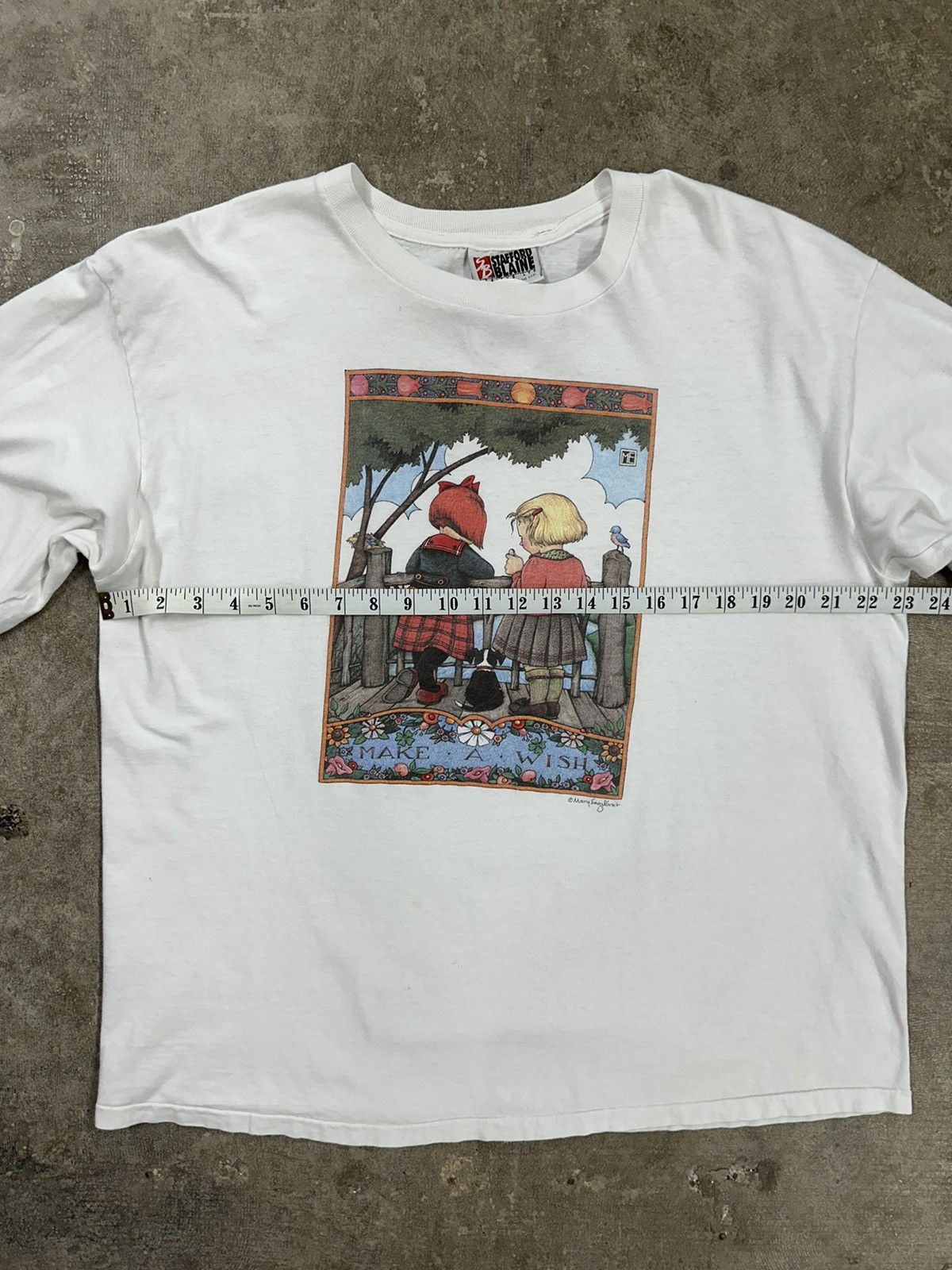 Vintage Vintage 90s Stafford Blaine Make A Wish Cottage LS T-Shirt Size US XL / EU 56 / 4 - 8 Thumbnail