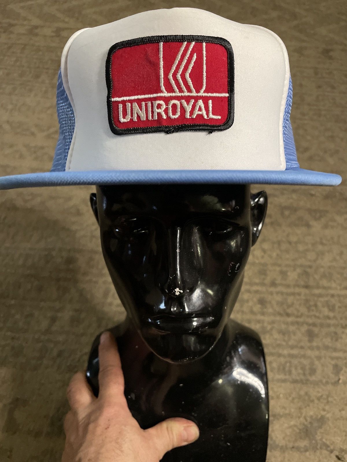 Vintage UNIROYAL Hat Cap mesh foam Trucker Vintage patch SnapBack 🔥 Size ONE SIZE - 2 Thumbnail