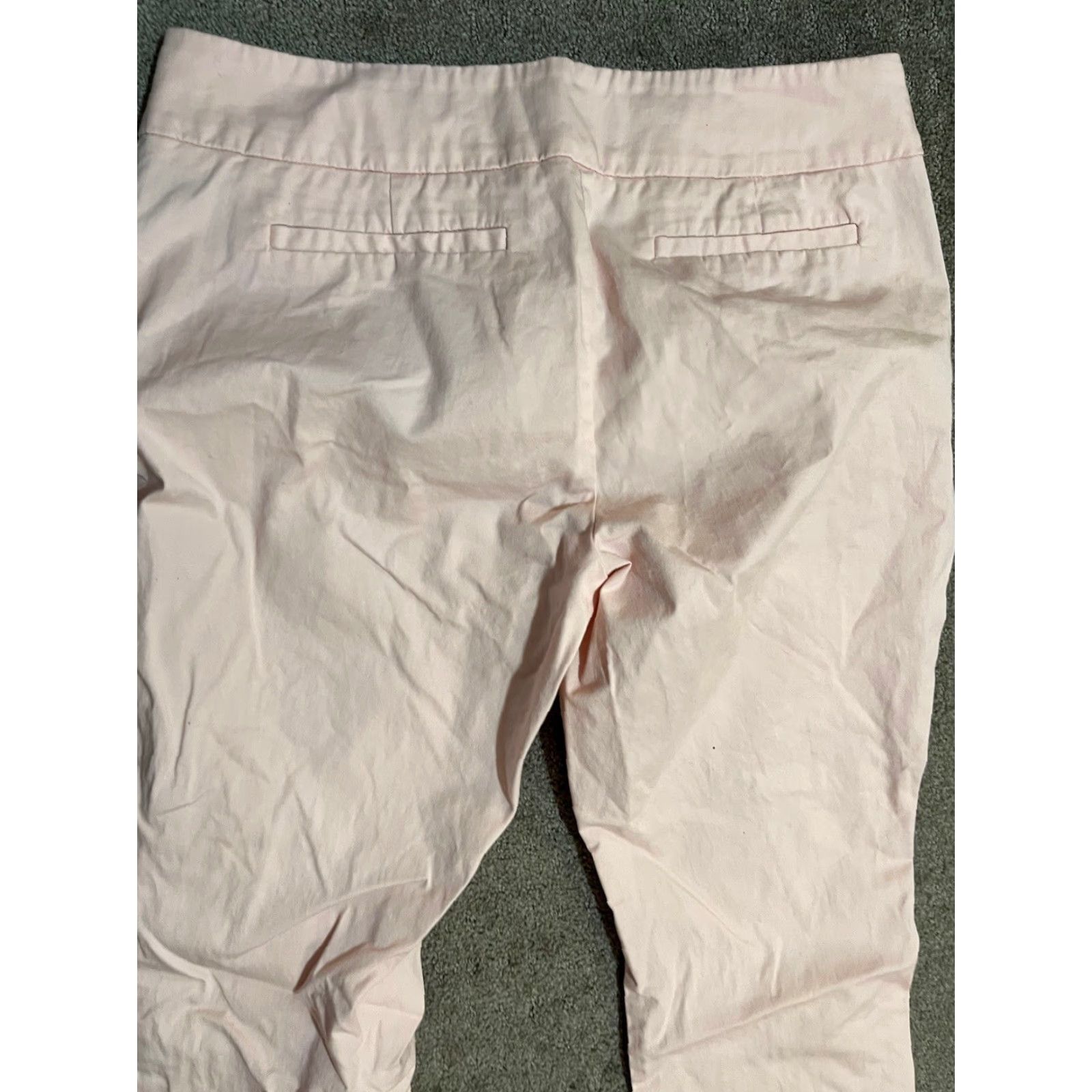 Avenue VINTAGE 7th Avenue Design Studio New York & Company Women Dress Pants 8 Pink Capri Light Navy Blue 8 2 Tall Work Size 30" / US 8 / IT 44 - 4 Thumbnail