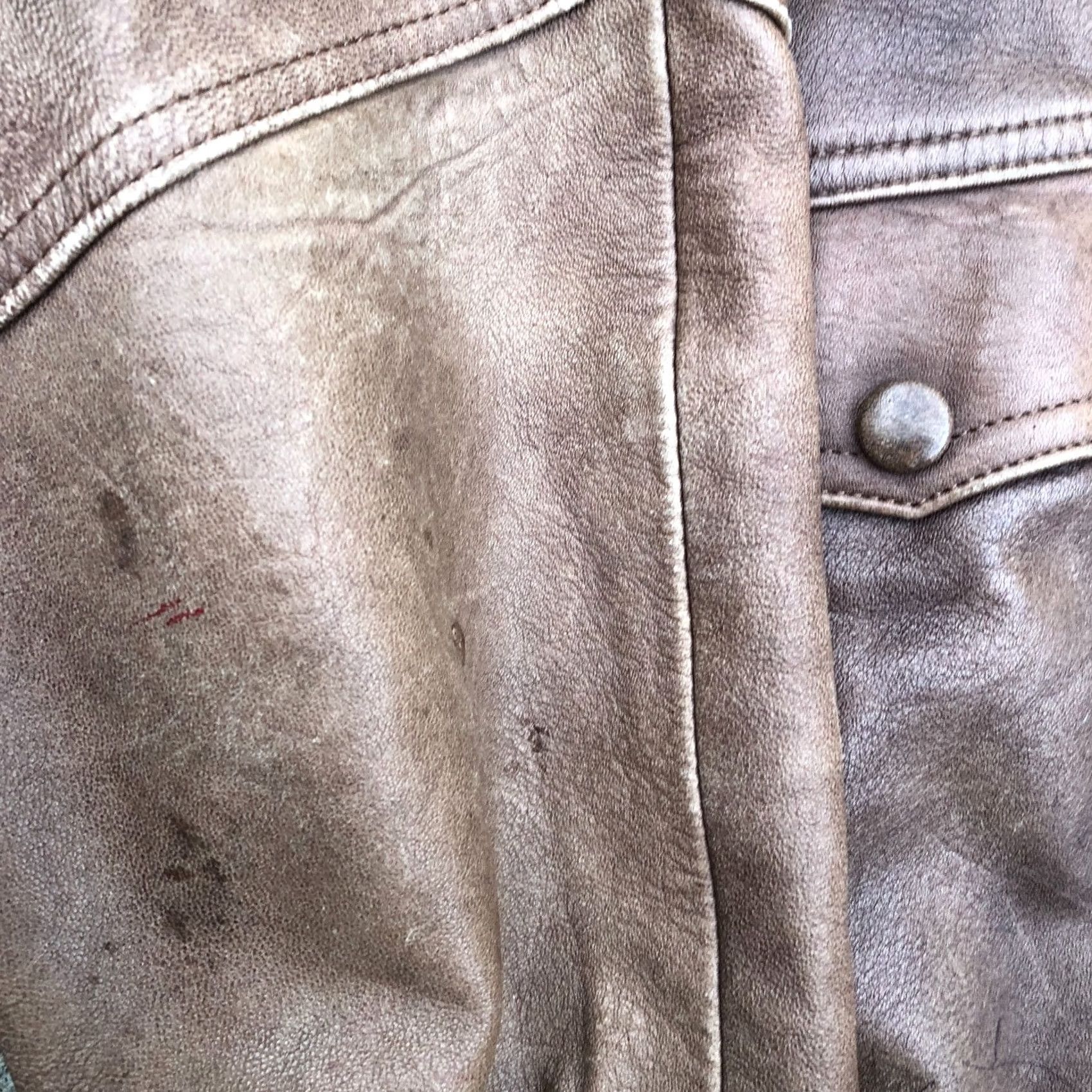 Vintage Vintage Alejandra Leather Bomber Jacket Men XL Brown Mexico Motorcycle Jacket Size US XL / EU 56 / 4 - 4 Thumbnail