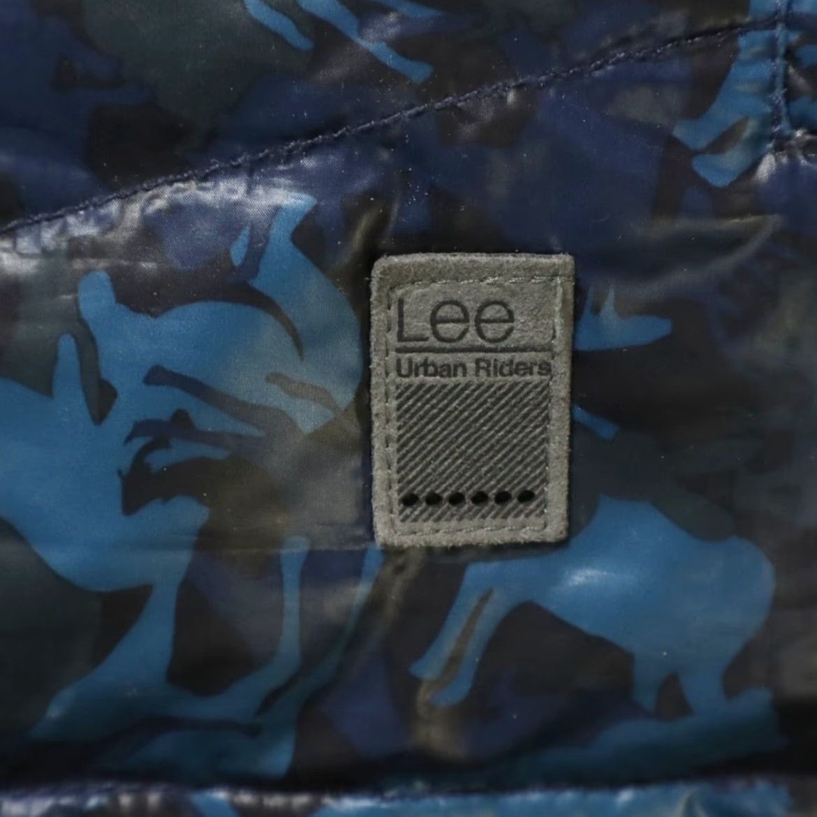 Lee Lee Urban Riders Down Equestrian Camouflage Mock Long Sleeve Jacket Blue Women's S Shirt Size S / US 4 / IT 40 - 6 Thumbnail