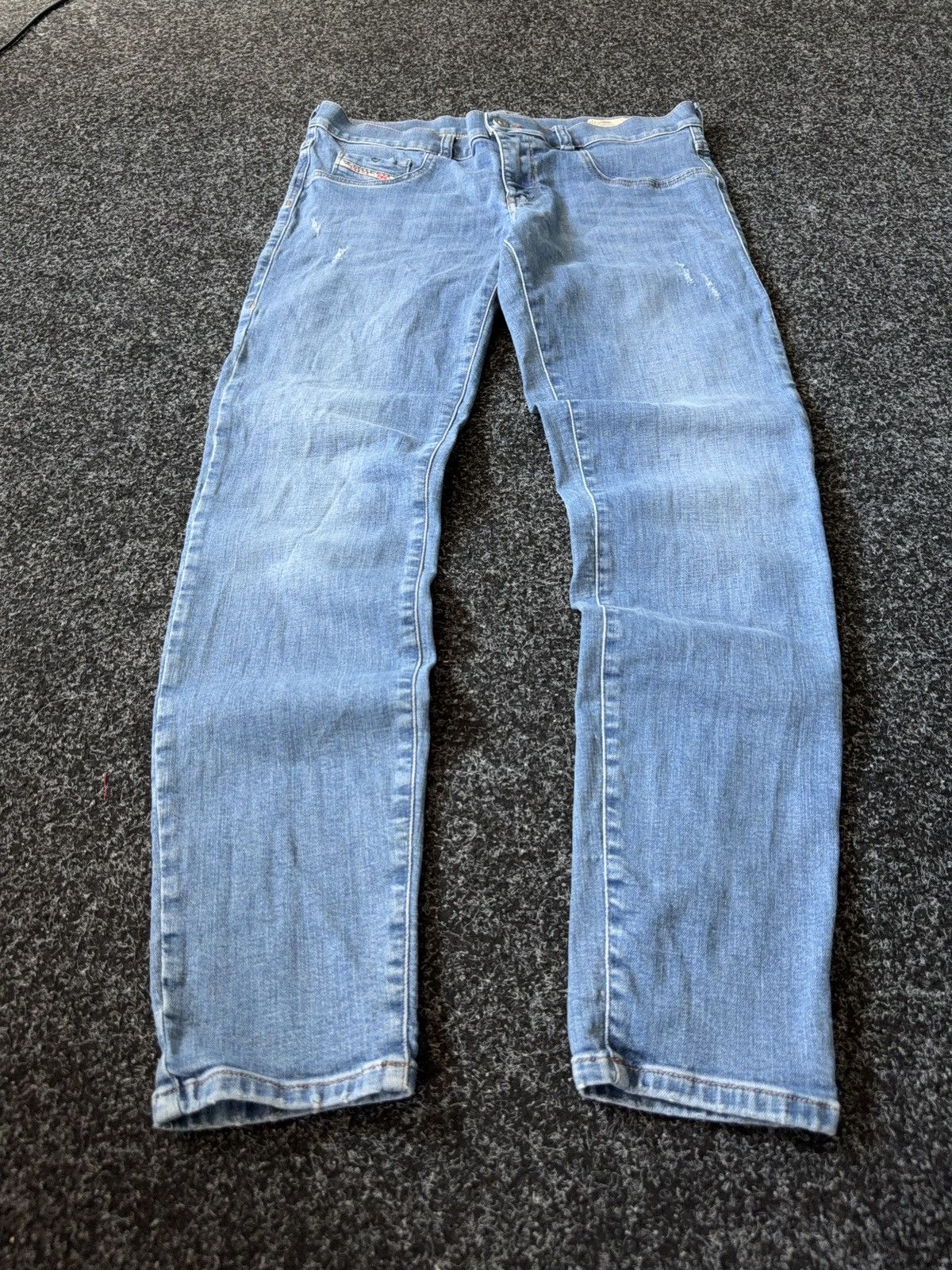 Diesel Luxury Y2K Diesel Livier-Ankle Light Wash Skinny Jeans W31 Size 31" - 1 Thumbnail