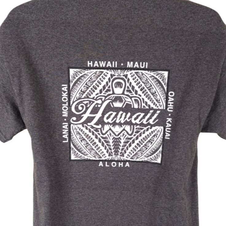 Hanes Hanes Hawaii T Shirt Mens Size Medium Gray Maui Oahu Kauai Aloha Lanai Molokai Tribal Art Crew Neck Short Sleeve 2010-2019 Vintage No Size US M / EU 48-50 / 2 - 2 Thumbnail