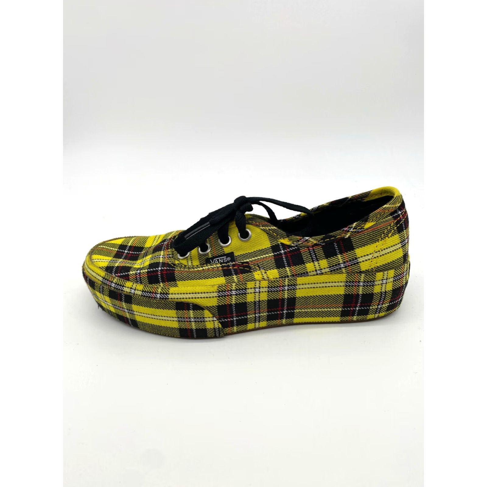 Vans Vans Authentic Platform Plaid Womens 8 Multicolor Sneaker Platform Patent Lemon Chrome Yellow Black 8 Womens 8 Size US 8 / IT 38 - 7 Thumbnail