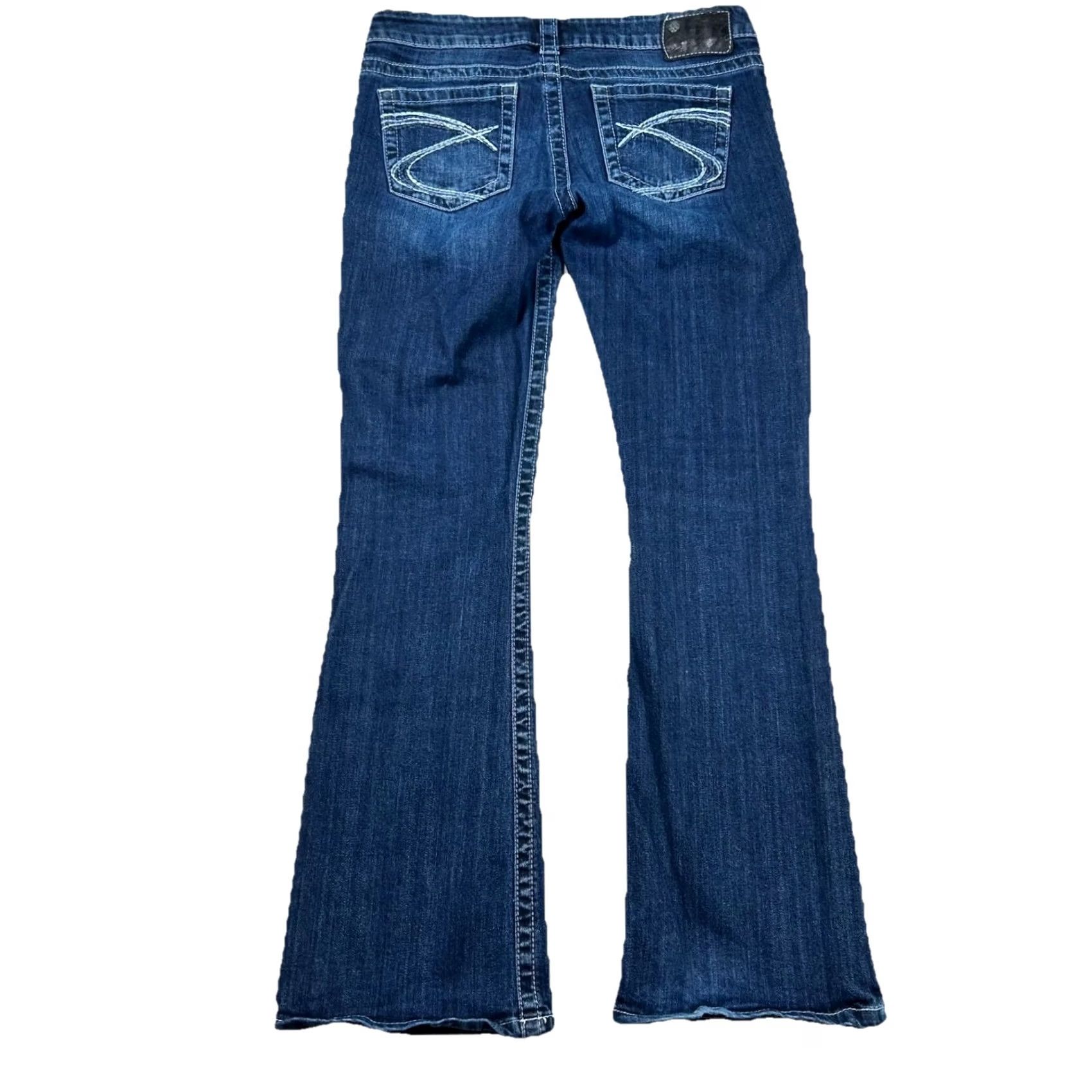 Silver Jeans Co. VINTAGE Silver Jeans Tuesday Jeans Womens 28x31 Low Rise Bootcut Denim Blue 5-Pocket Mens Womens Girls Boys Size 28" / US 6 / IT 42 - 2 Thumbnail