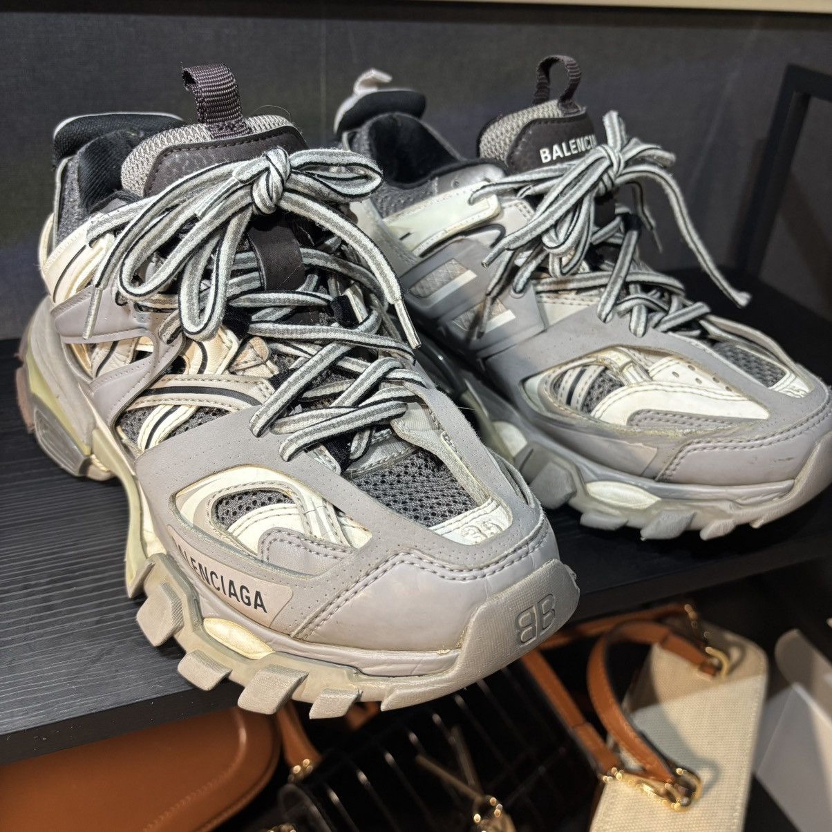 Balenciaga Women’s Balenciaga Track gray sneaker Size:35 (ArtNo.542436) Size US 5 / IT 35 - 3 Thumbnail